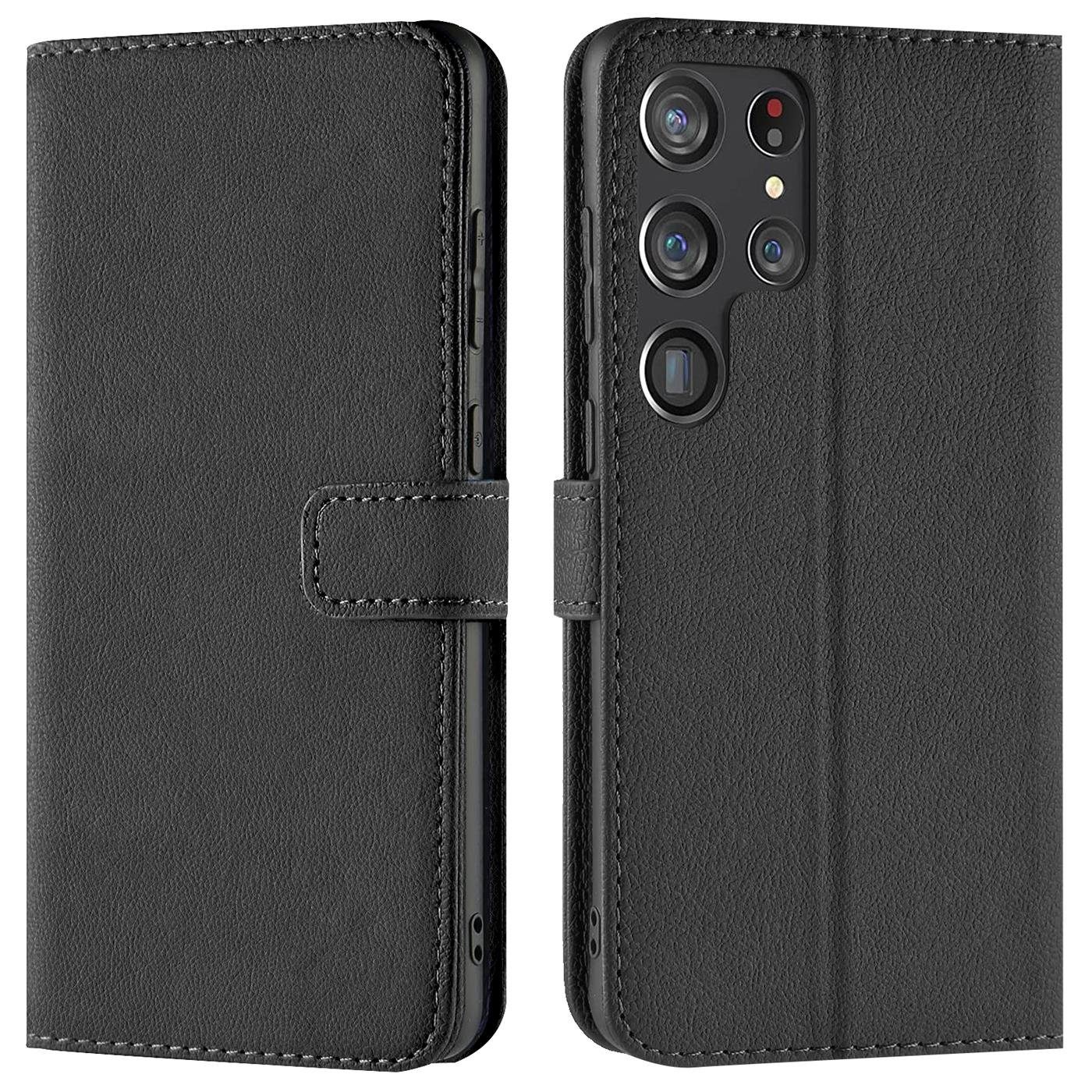 CoolGadget Handyhülle Wallet Klapp Tasche Book Case für Samsung Galaxy S22 Ultra 6,8 Zoll, Hülle Klapphülle Flip Cover Etui Schutzhülle