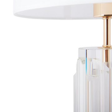 click-licht Tischleuchte Tischleuchte Muse in Weiß und Gold E27, keine Angabe, Leuchtmittel enthalten: Nein, warmweiss, Tischleuchte, Nachttischlampe, Tischlampe