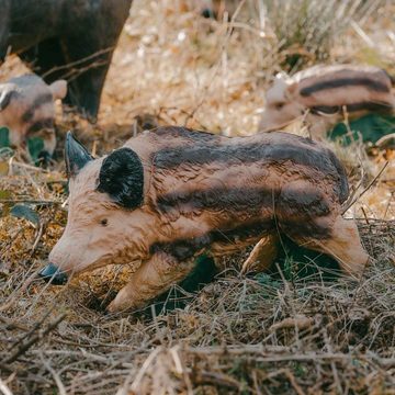 by Beier Germany Zielscheibe Wildschweinrotte groß mit 10 Stück 3D Tiere