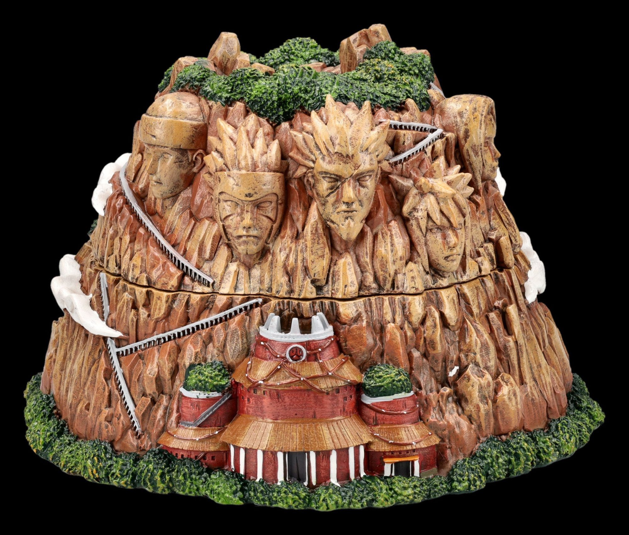 Figuren Shop GmbH Dekoobjekt Naruto Schatulle – Hokage Rock Box Sammlerfigur Anime Deko 18.5 cm