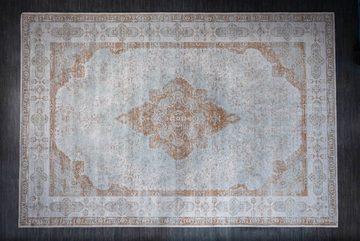 Teppich PURE UNIQUE XXL 350x240cm antik grau, riess-ambiente, rechteckig, Höhe: 10 mm, Boho · orientalisches Muster · Wohnzimmer
