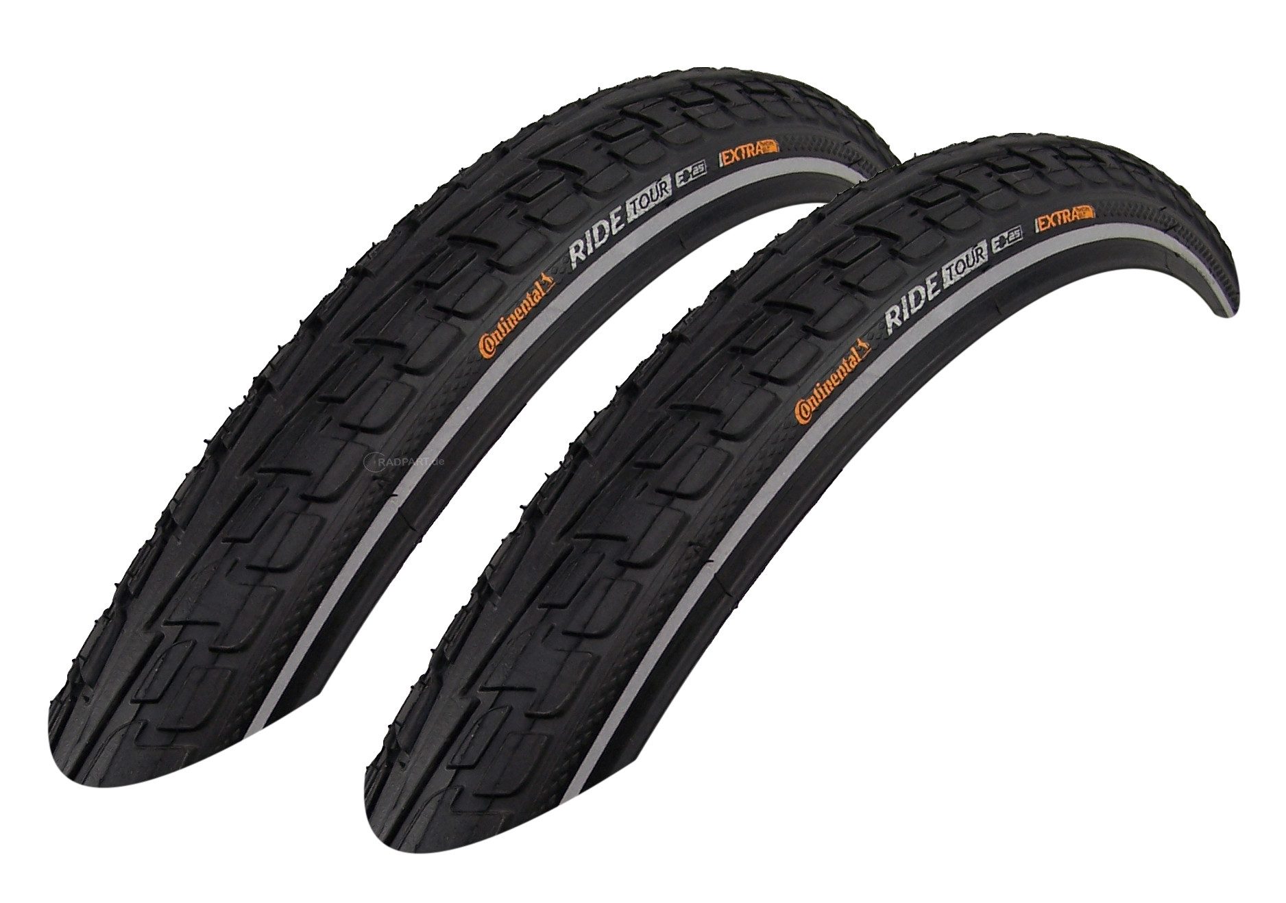 CONTINENTAL Fahrradreifen 2x Continental Ride Tour 42-622 Reflex 28x1.60