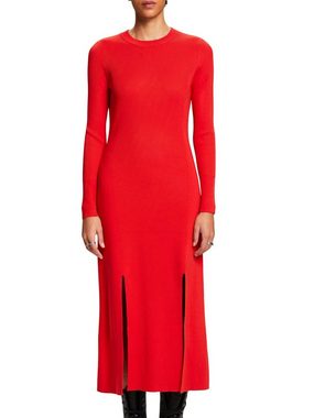 Esprit Midikleid Rippstrick Midi-Kleid