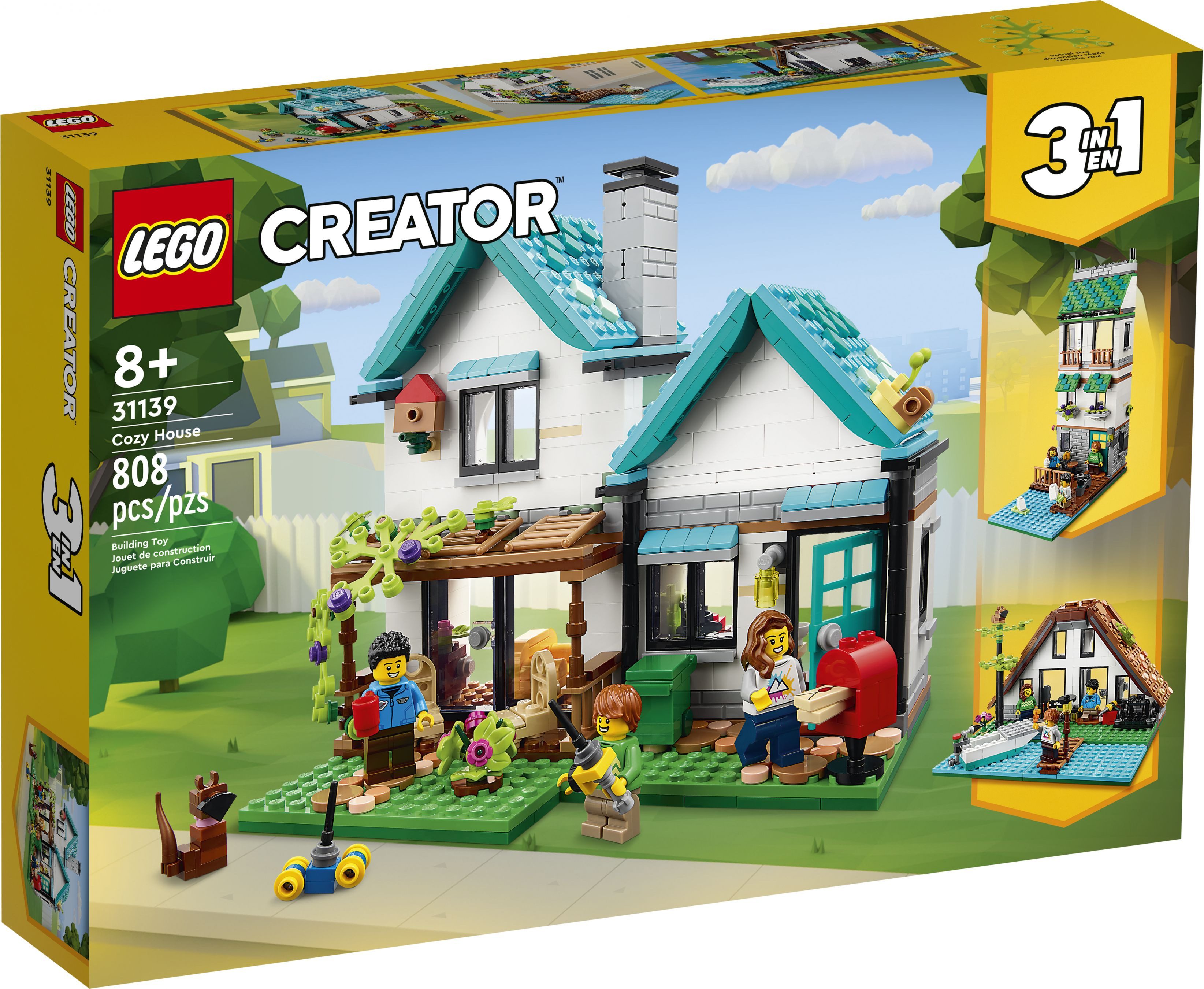 LEGO® LEGO® Creator 31139 Gemütliches Haus Konstruktionsspielsteine, (808 St)
