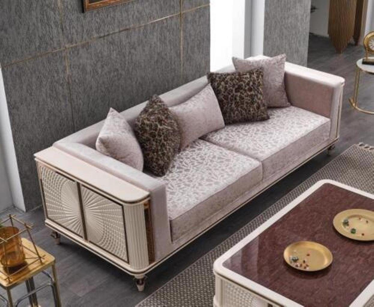 3 Sofa Modern JVmoebel Europa Made 240cm Wohnzimmer 1 3-Sitzer Möbel Design in Stoff, Teile, Sitzer Couch