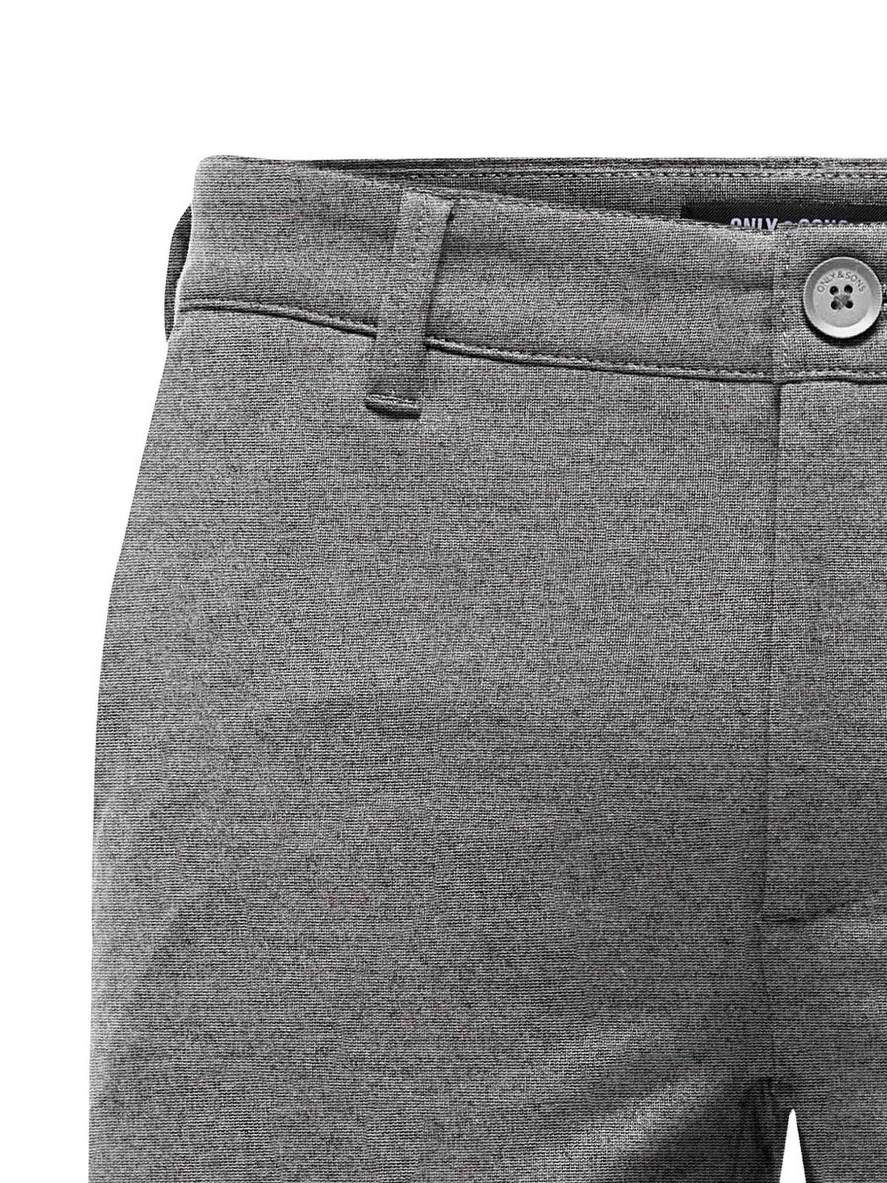 ONLY & SONS Chinoshorts Pants Sommer für Herren Regular Fit unifarben elastisch Reißverschluss casual-Style