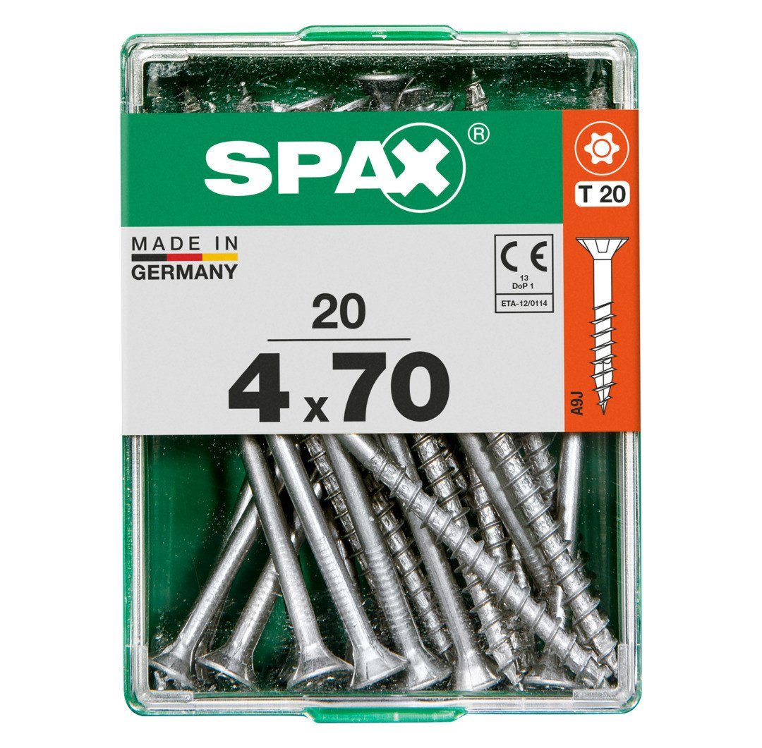 Holzbauschraube Spax Universalschrauben 4.0 x 70 mm TX 20 - 20