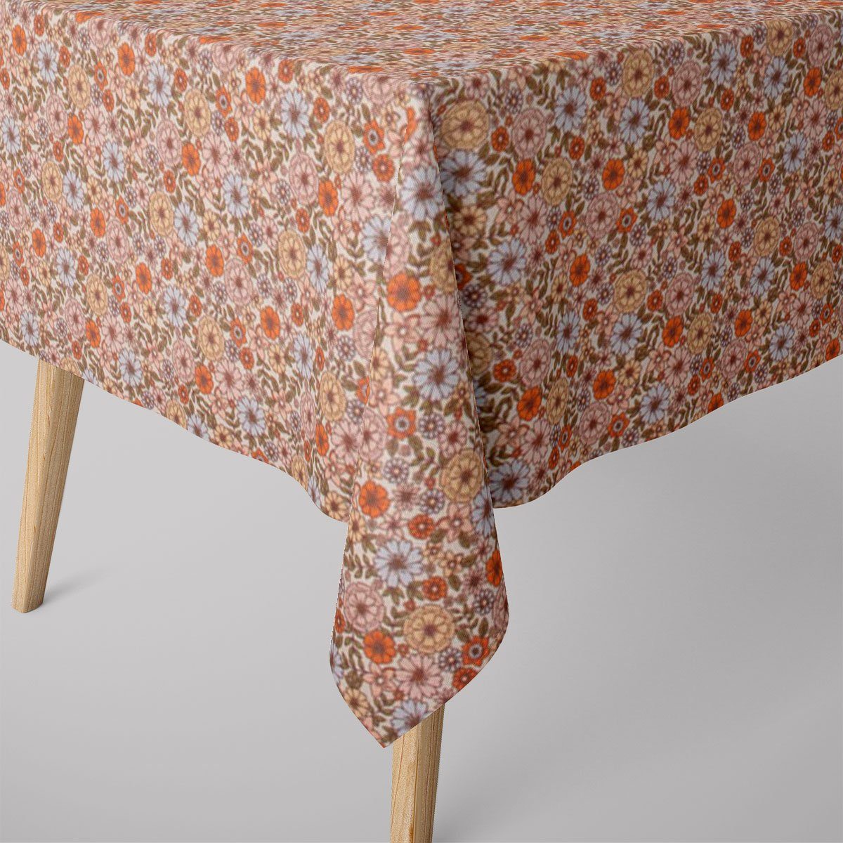 SCHÖNER LEBEN. Tischdecke Tischdecke abwaschbar Brigitte Vintage Blumen weiß bunt div. Größen, Outdoor,made in Germany,handmade,beschichtet,abwaschbar