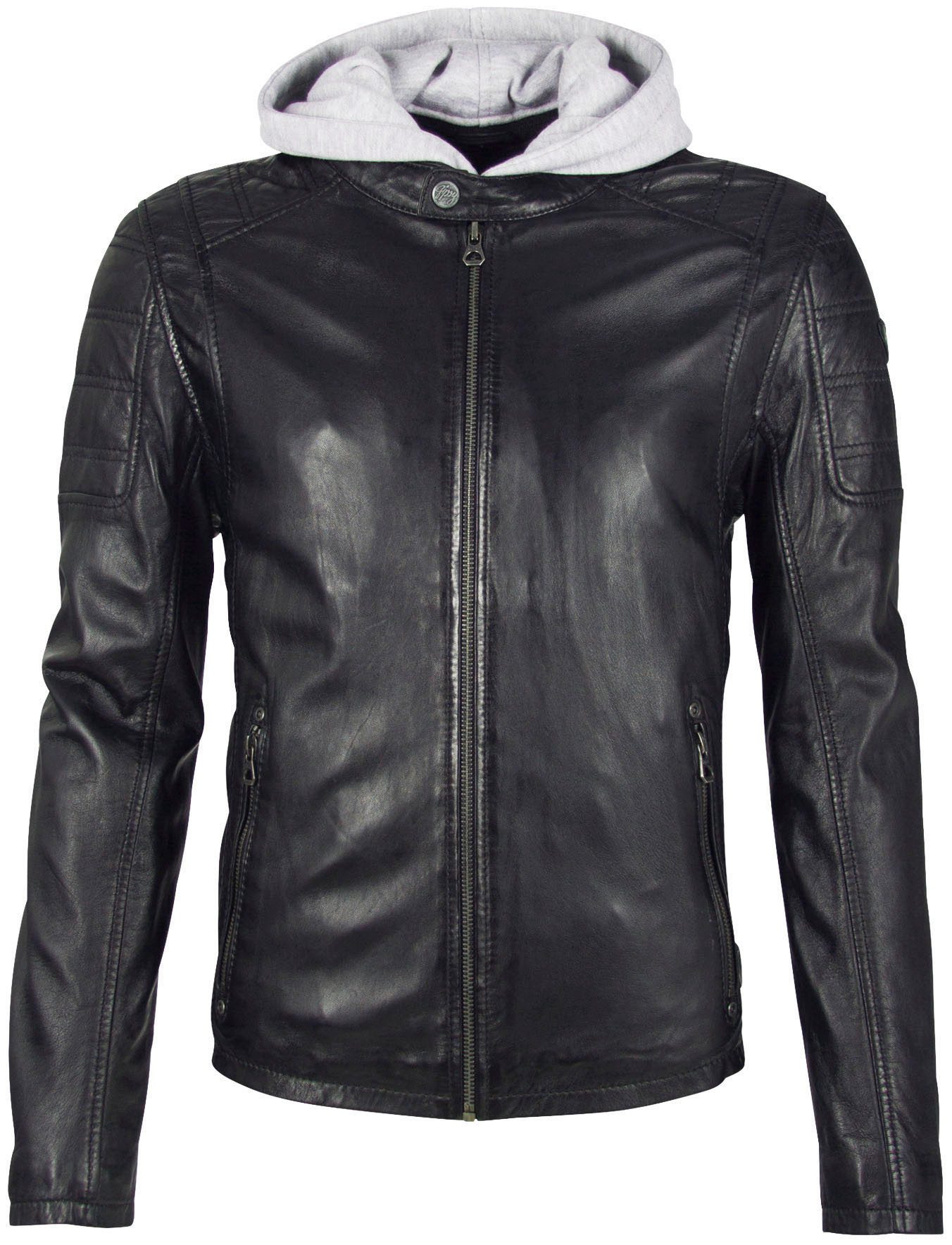 Mauritius Lederjacke Rylo LAKEV Reißverschluss, Reißverschlusstaschen