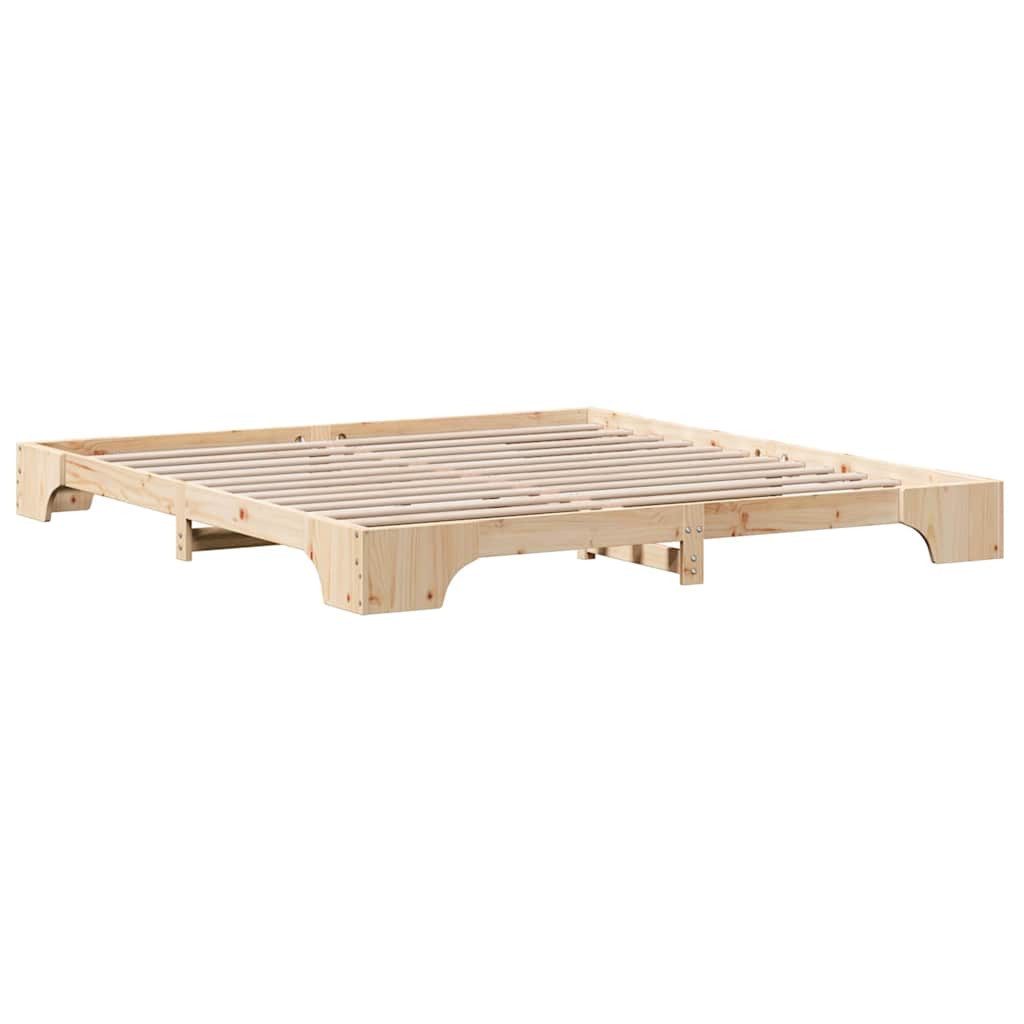 vidaXL Bett Bettgestell Massives Kiefernholz 200 günstig online kaufen