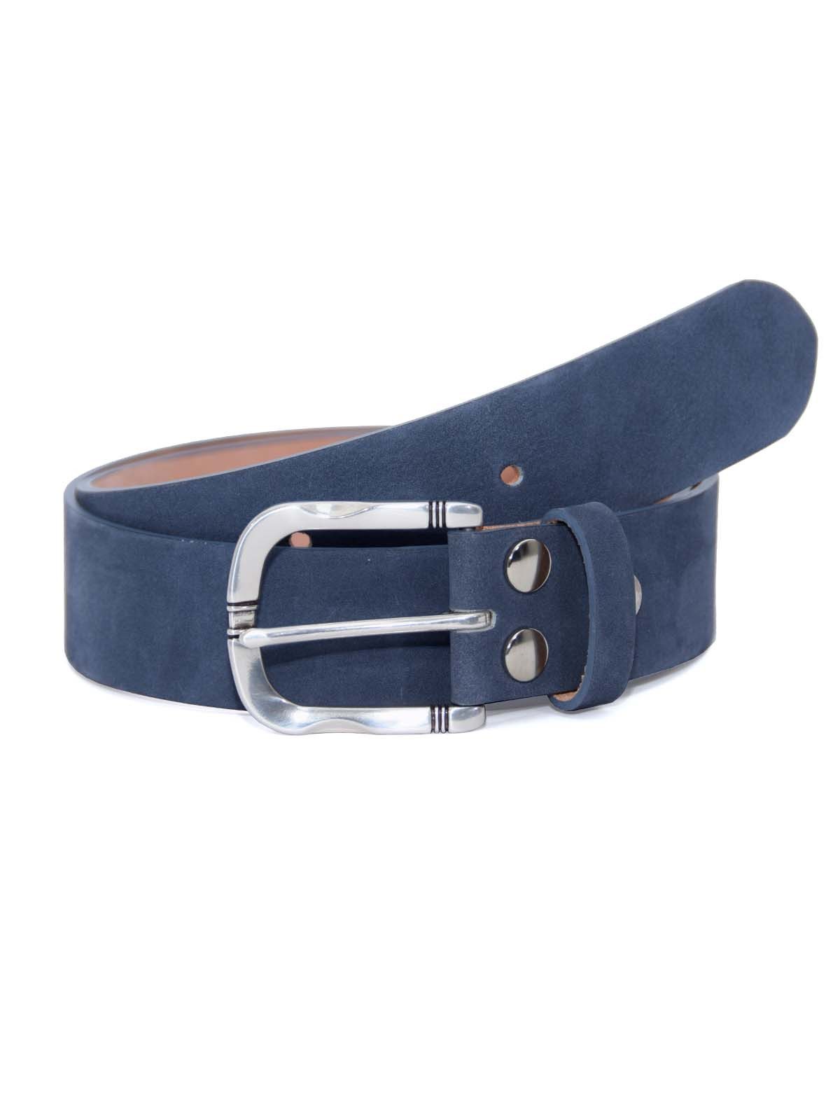 Ledergürtel Vario-Gürtel 4 cm Nubuk Blue