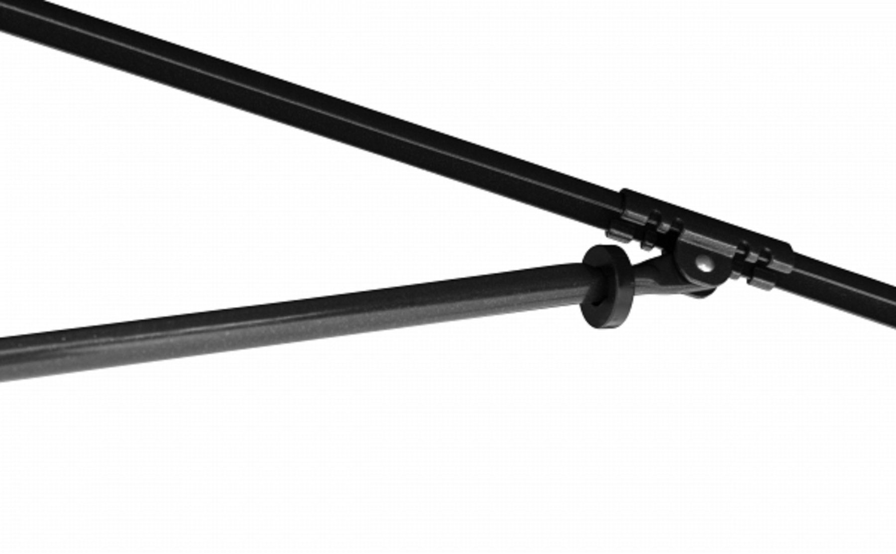 doppler® Rechteckschirm Waterproof 225x120 cm hellgrau Sonnenschirm Balkonschirm, LxB: 120,00x225,00 cm, wasserdicht / abknickbar / höhenverstellbar