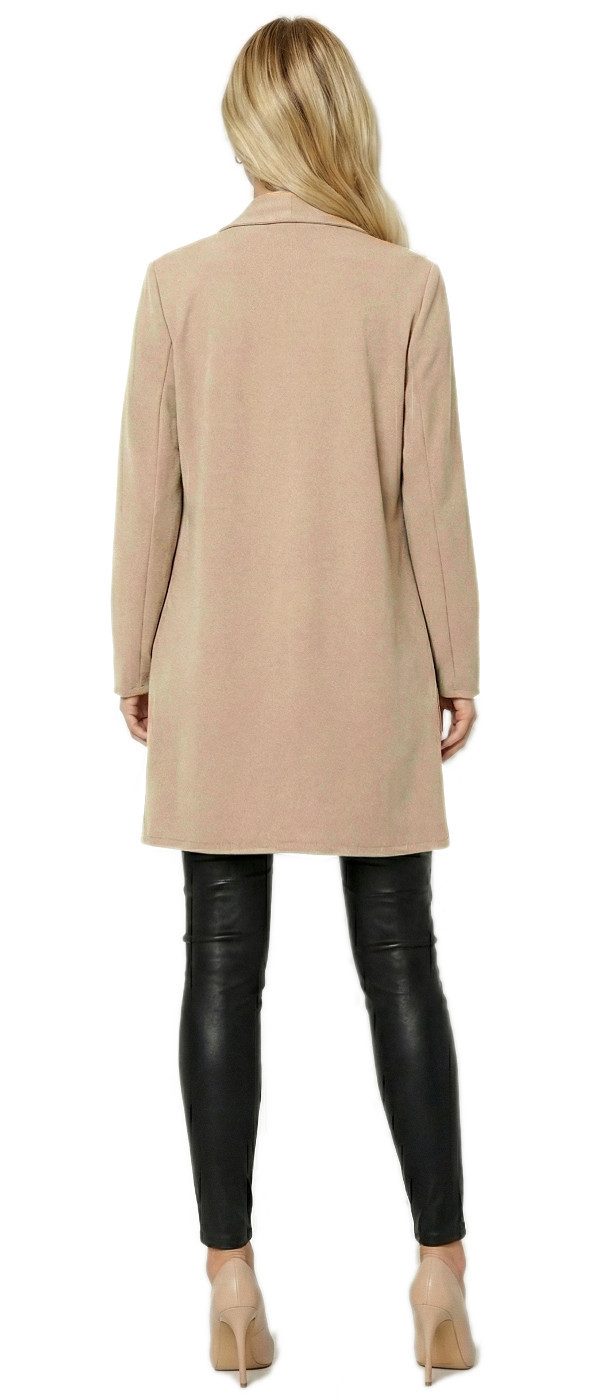 dy_mode Cardigan Damen Langcardigan offen Leichte Übergangsjacke für Frühjahr Sommer in Unifarben, Ohne Verschluss