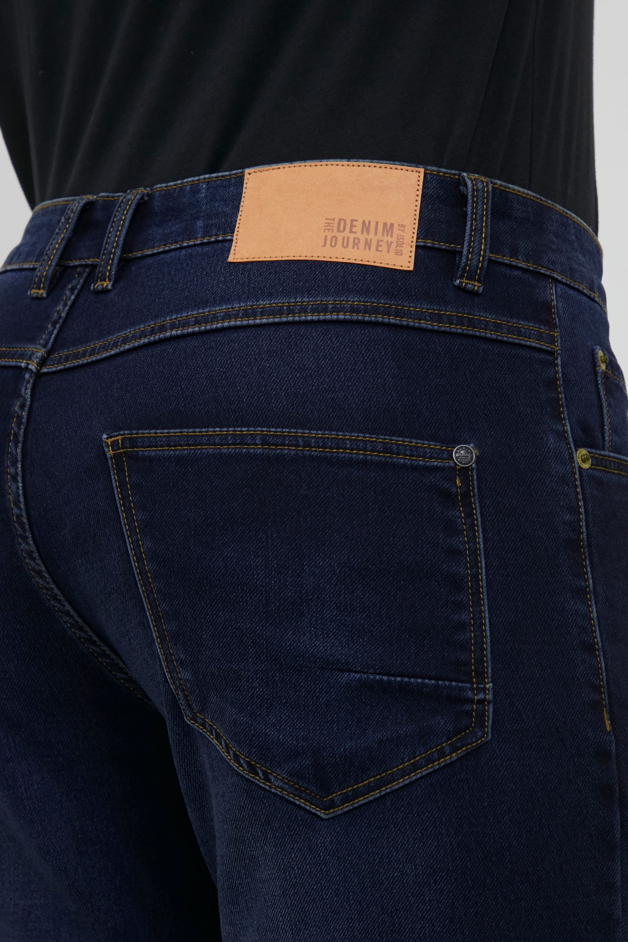 !Solid 5-Pocket-Jeans SDTulio Jeanshose mit normalem Bund und enger werdendem Bein - Joy Fit