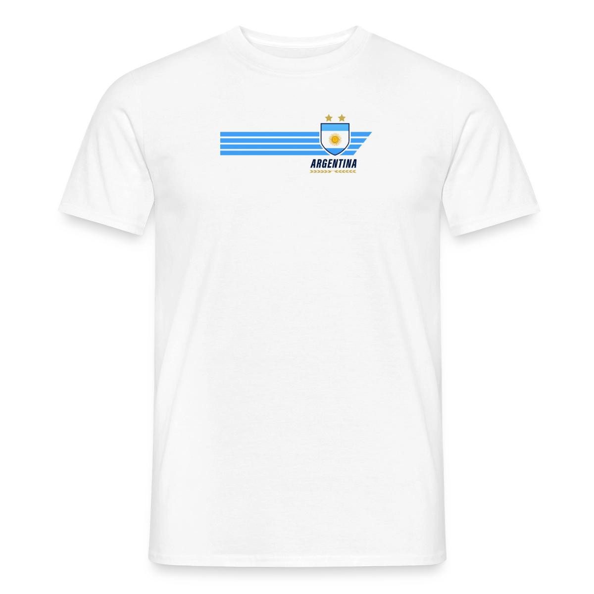 T-Shirt Argentinien Fußball Fanlook Trikot Männer T-Shirt