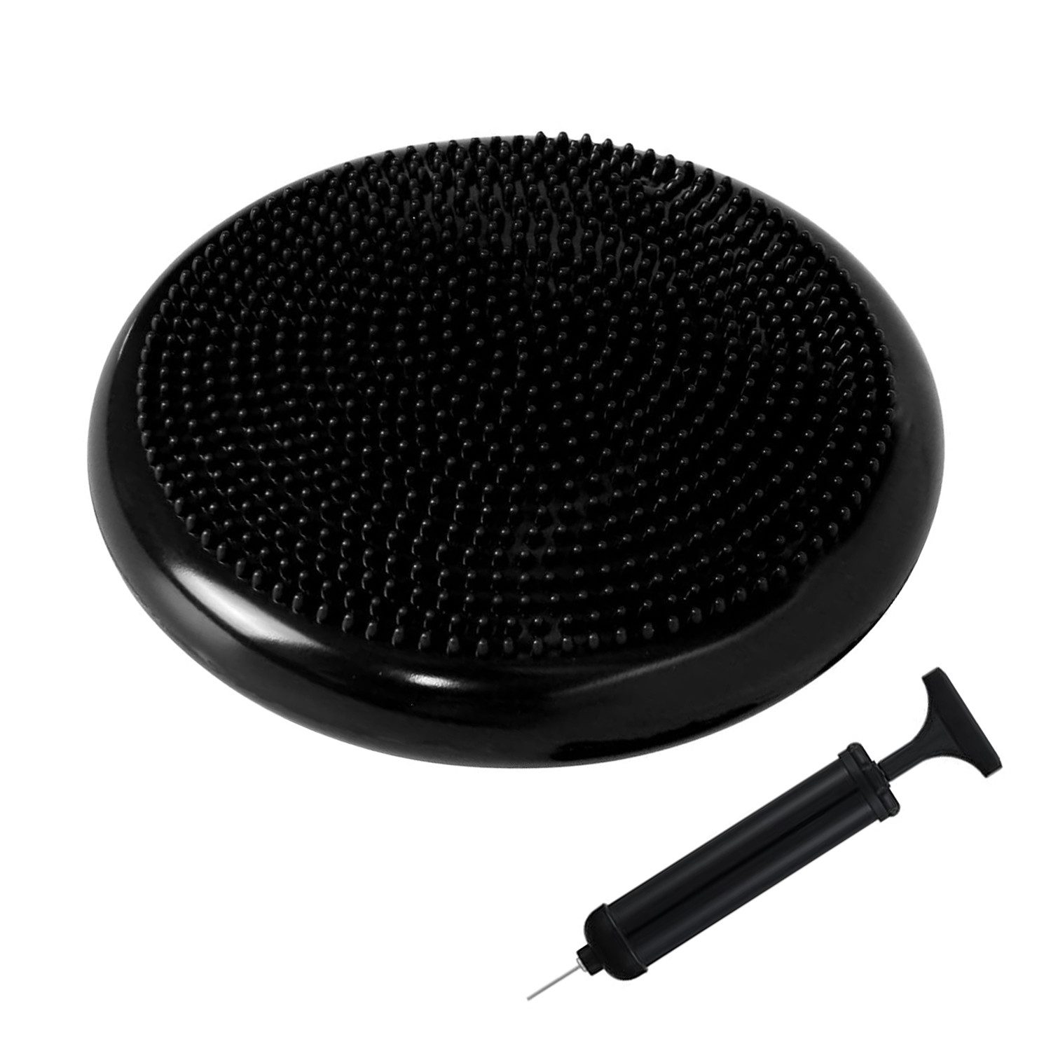OSTWOLKE Balancekissen Ballsitzkissen Luftkissen Noppenkissen inkl. Pumpe, für aufrechte Haltung, Fitness-, Reha-, Balance- & Krafttraining