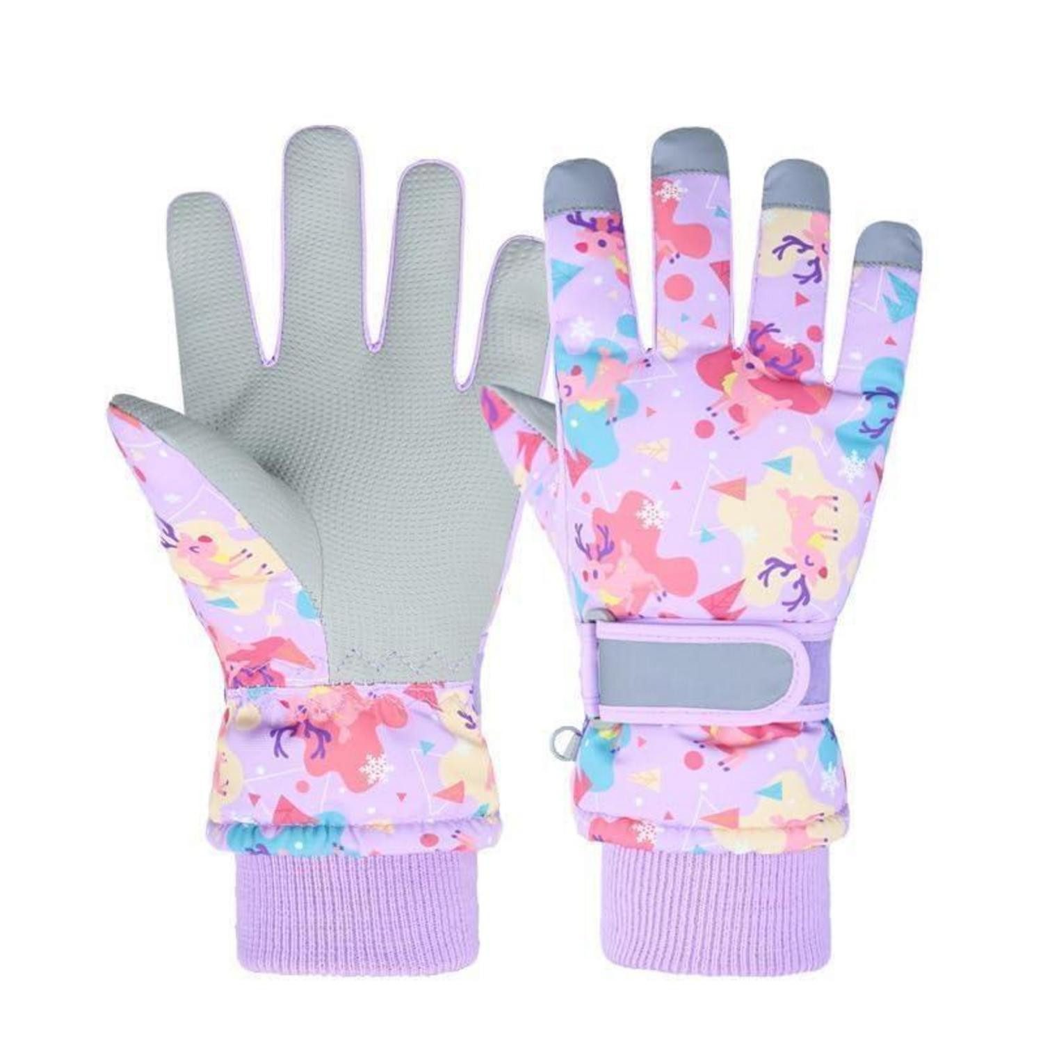 LuxusKollektion Skihandschuhe Winterhandschuhe Kinder Schnee Fleece (1-St)