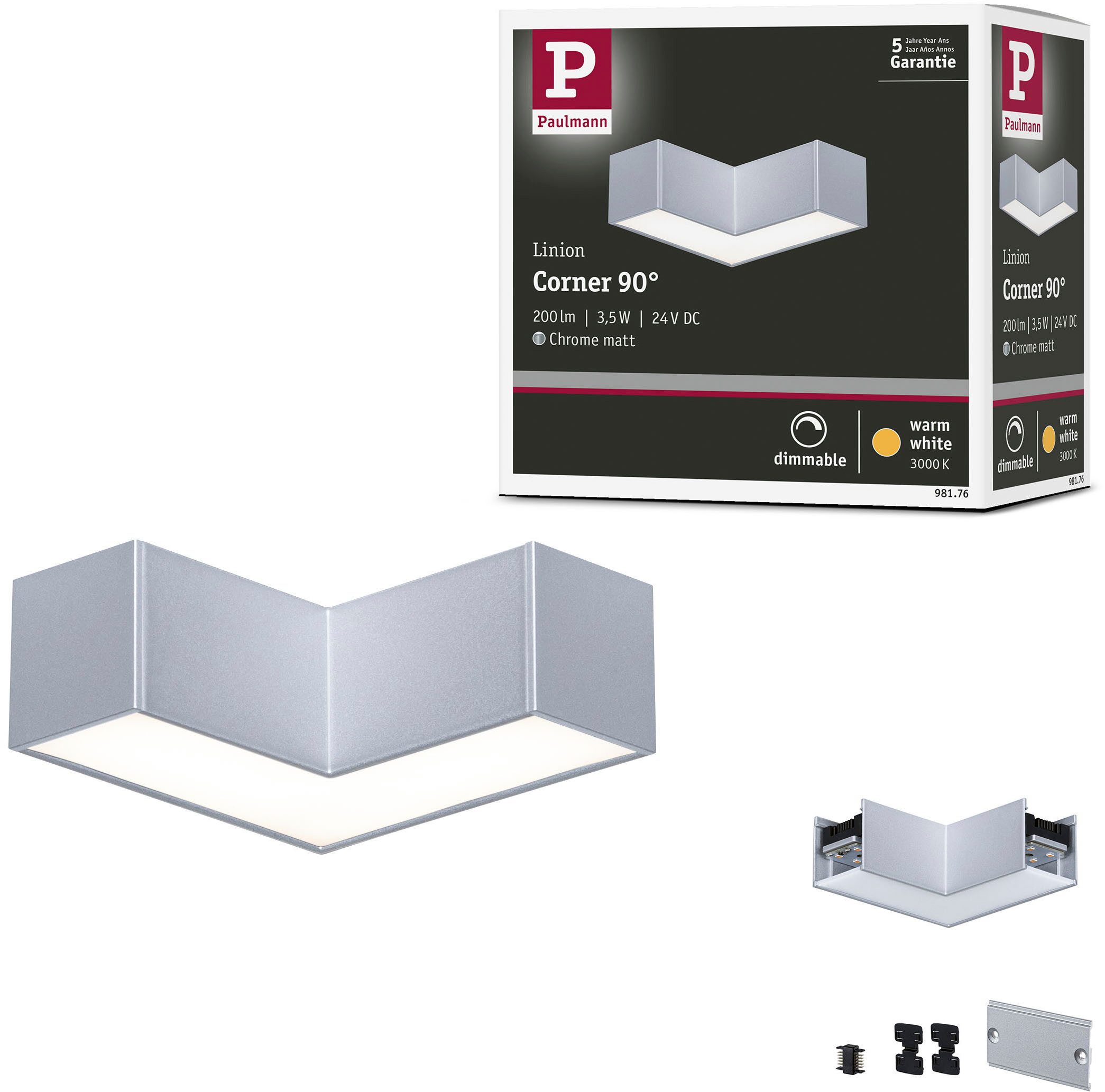 Paulmann Schienensystem-Leuchten Linion Lichtkanal 90 ° günstig online kaufen
