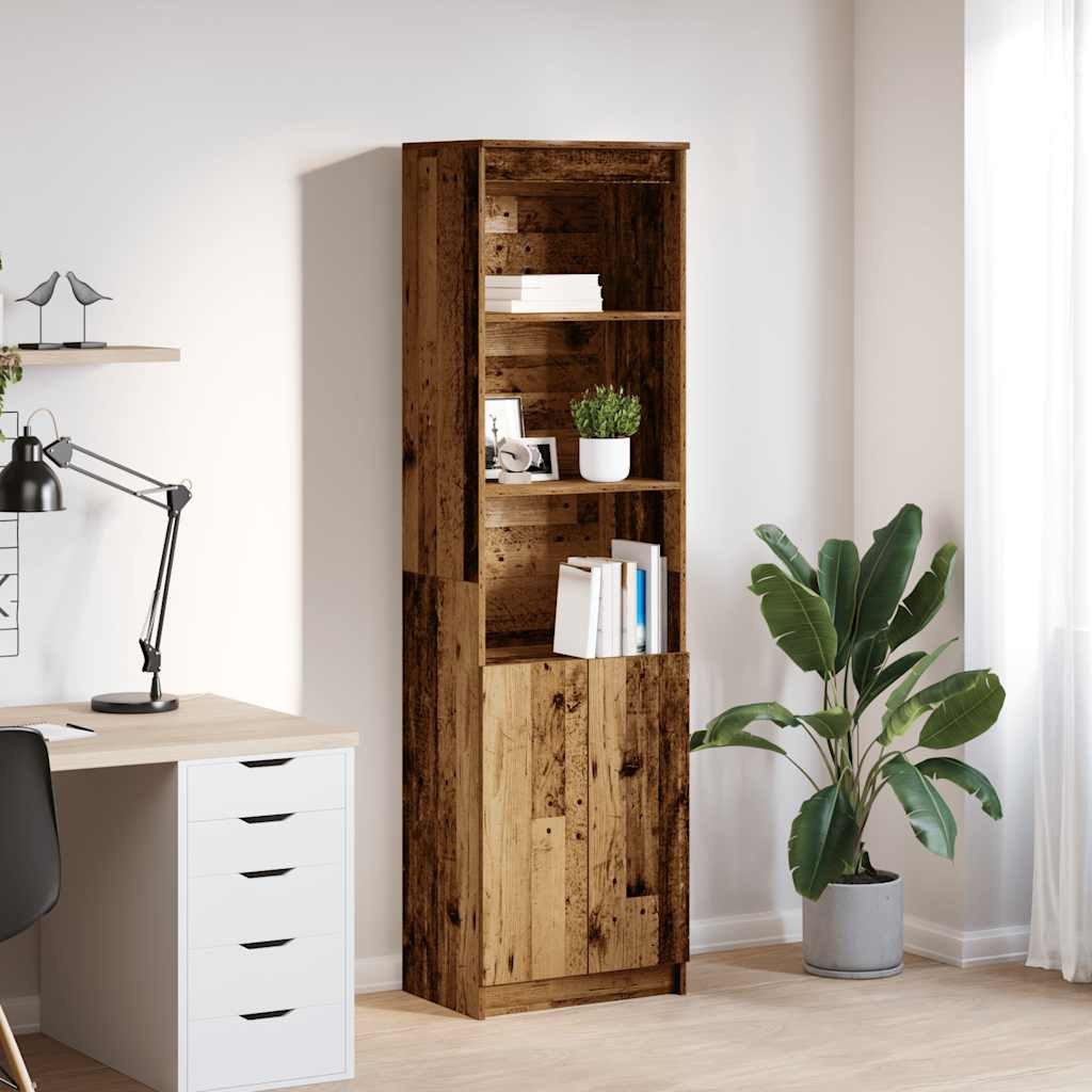 vidaXL Highboard, Highboard Altholz-Optik 50x35x180 cm Holzwerkstoff