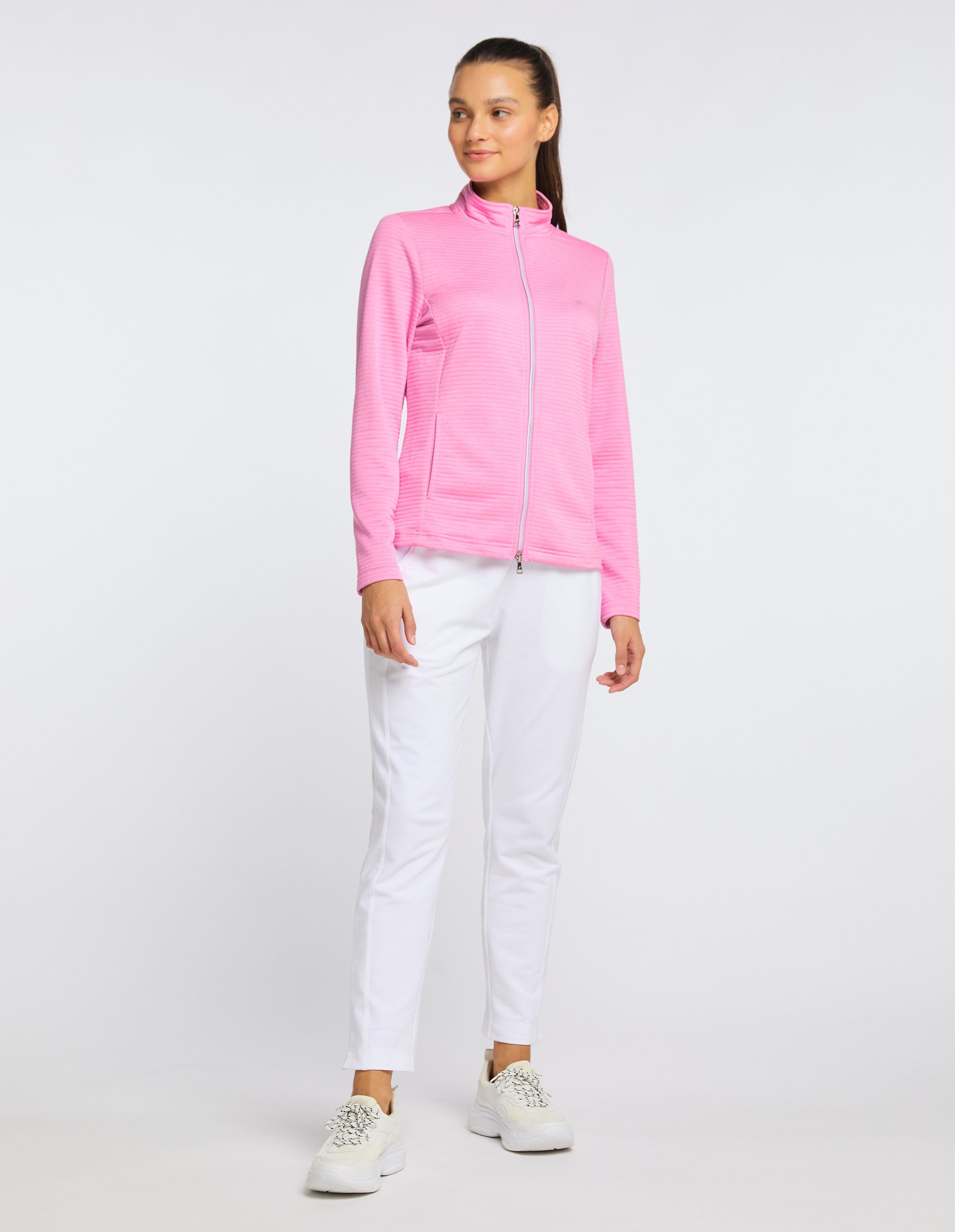 Trainingsjacke pink melange Joy Sportswear Jacke PEGGY cyclam