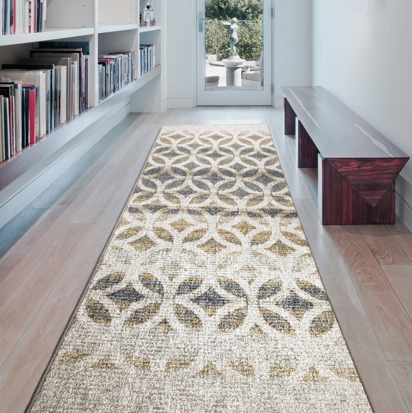 Teppich Teppich-Läufer Lima, Kubus, Moderner Wohnteppich, In vier Farben erhältlich Braun