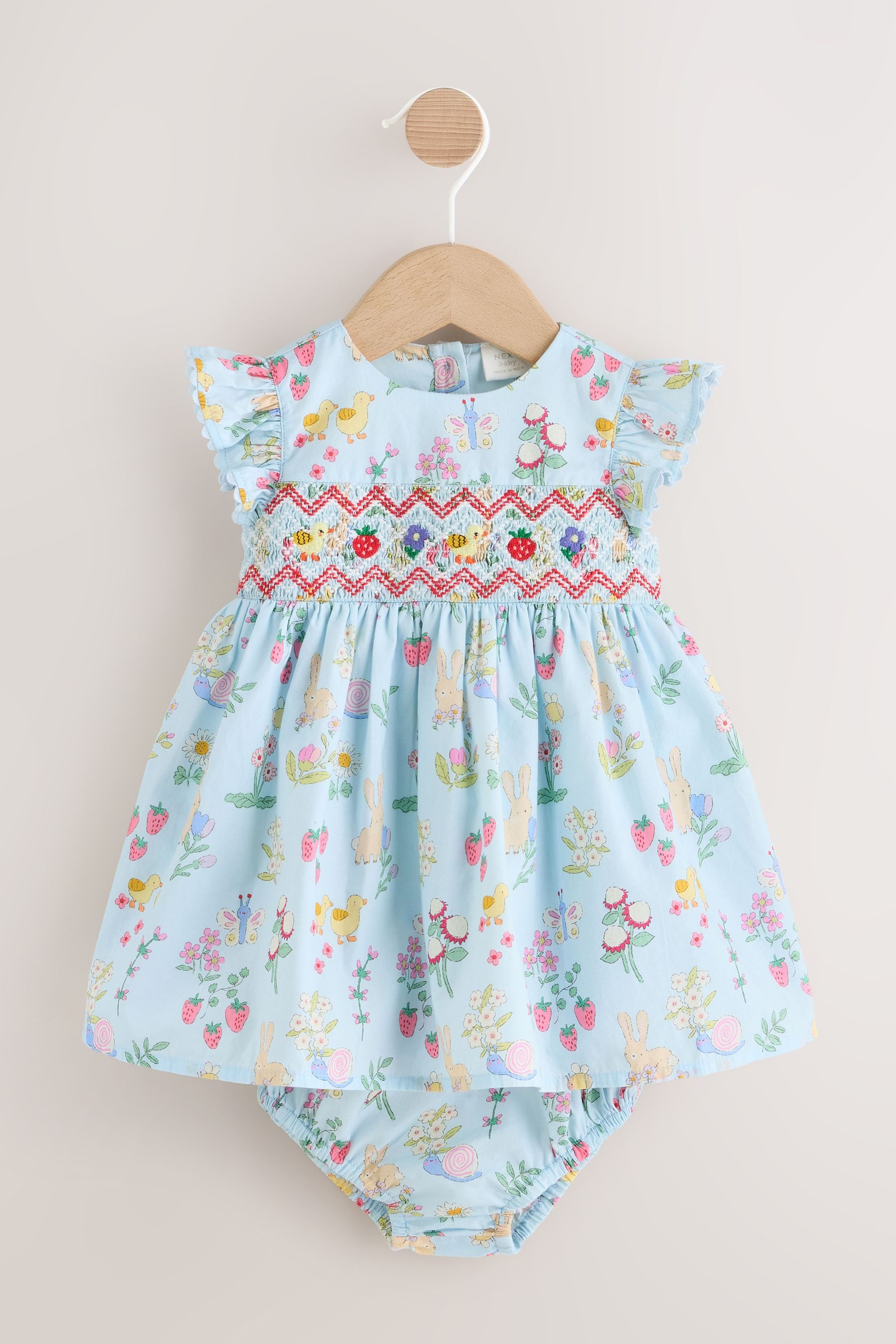 Next Blusenkleid Gewebtes Baby-Kleid und Höschen im 2er-Set (2-tlg)