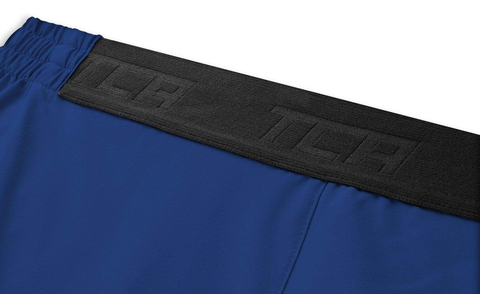 TCA Trainingsshorts TCA Herren Elite mit Blau - Tech Reißverschlusstaschen Laufhose
