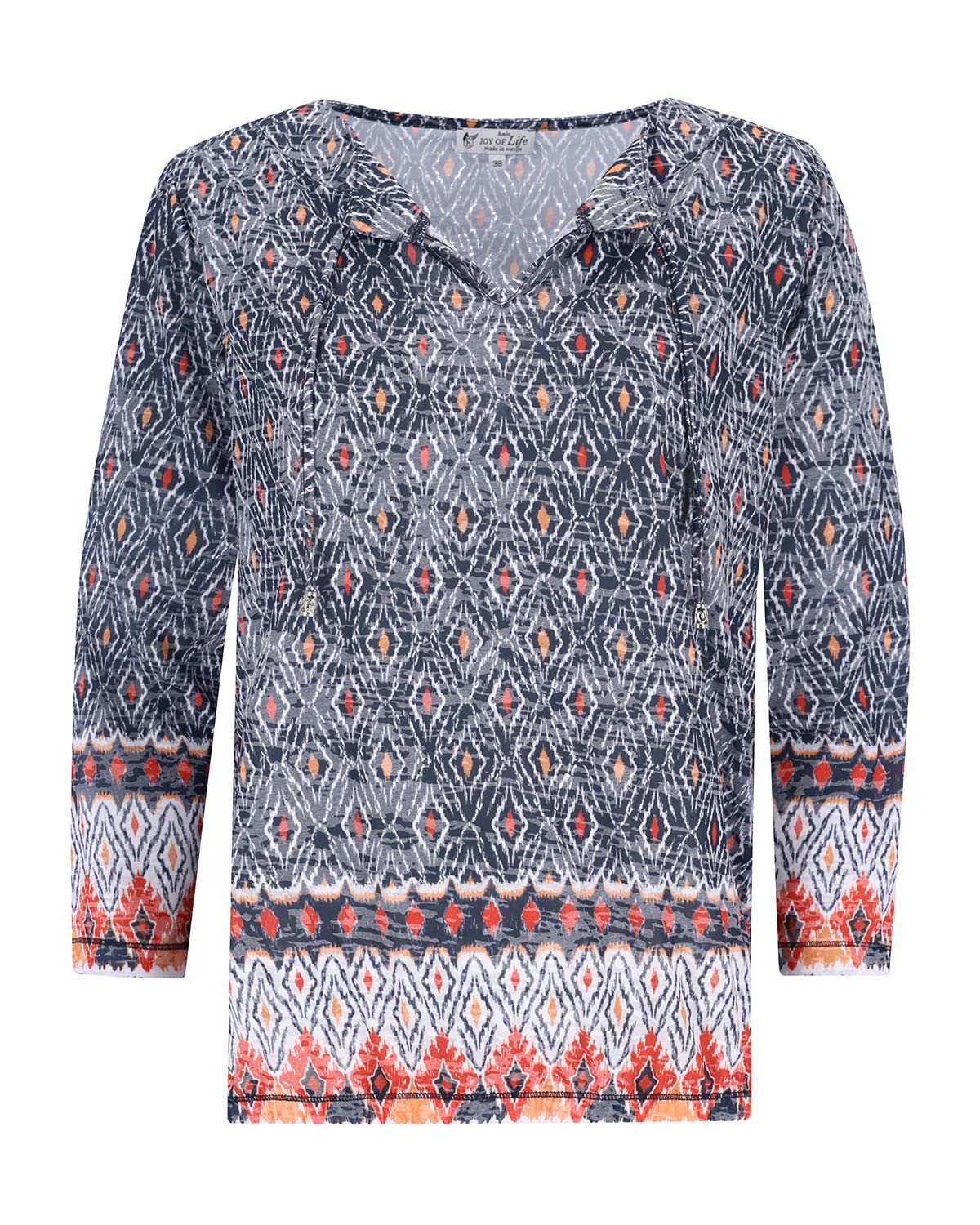 Blusenshirt Shirt Blousonform 3/4 Arm