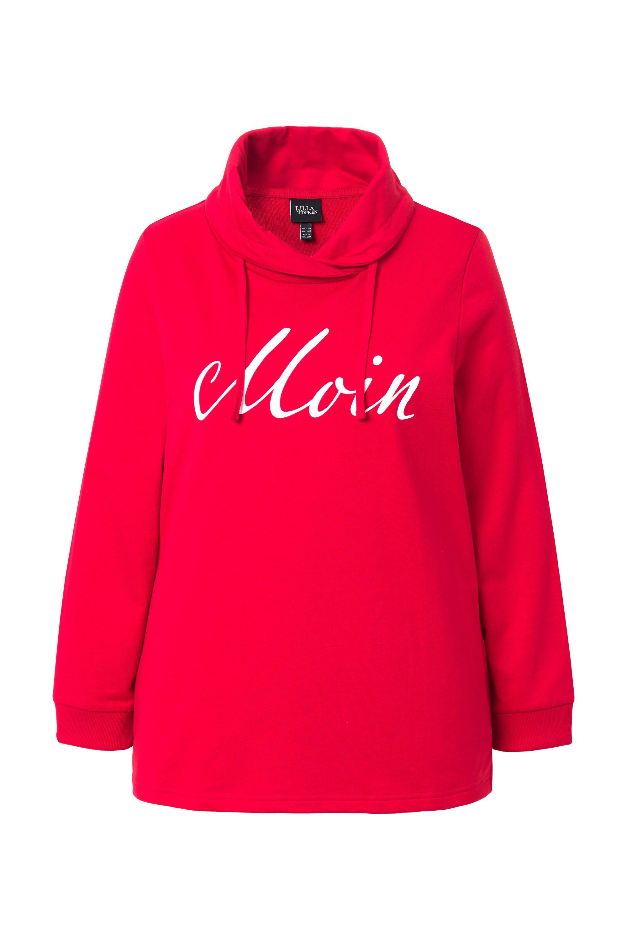 Ulla Popken Sweatshirt Sweatshirt Moin Stehkragen günstig online kaufen