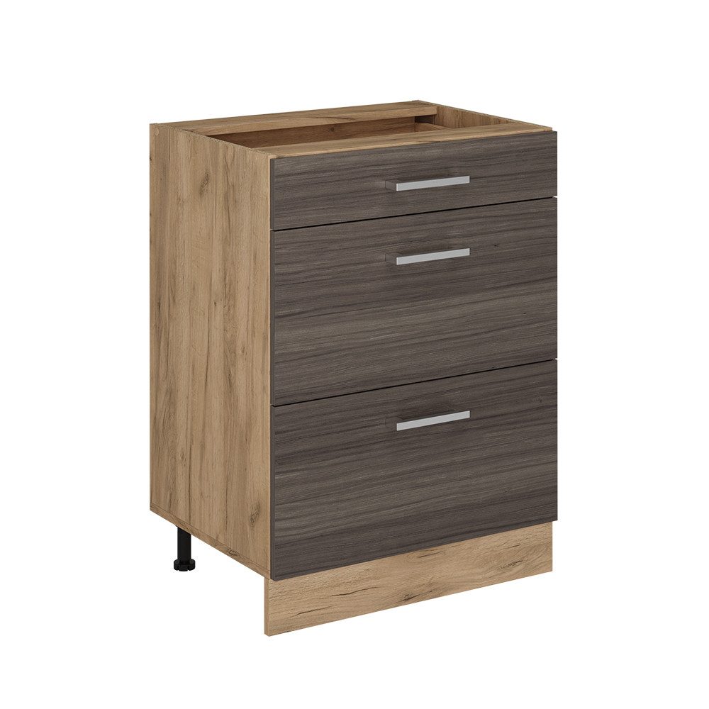 Vicco Unterschrank R-Line, Edelgrau/Goldkraft Eiche, 60 günstig online kaufen
