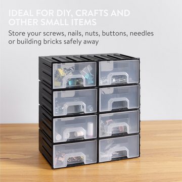 Navaris Organizer Kleinteile Magazin groß mit 8 Schubladen - Sortierkasten Sortierbox (1 St)