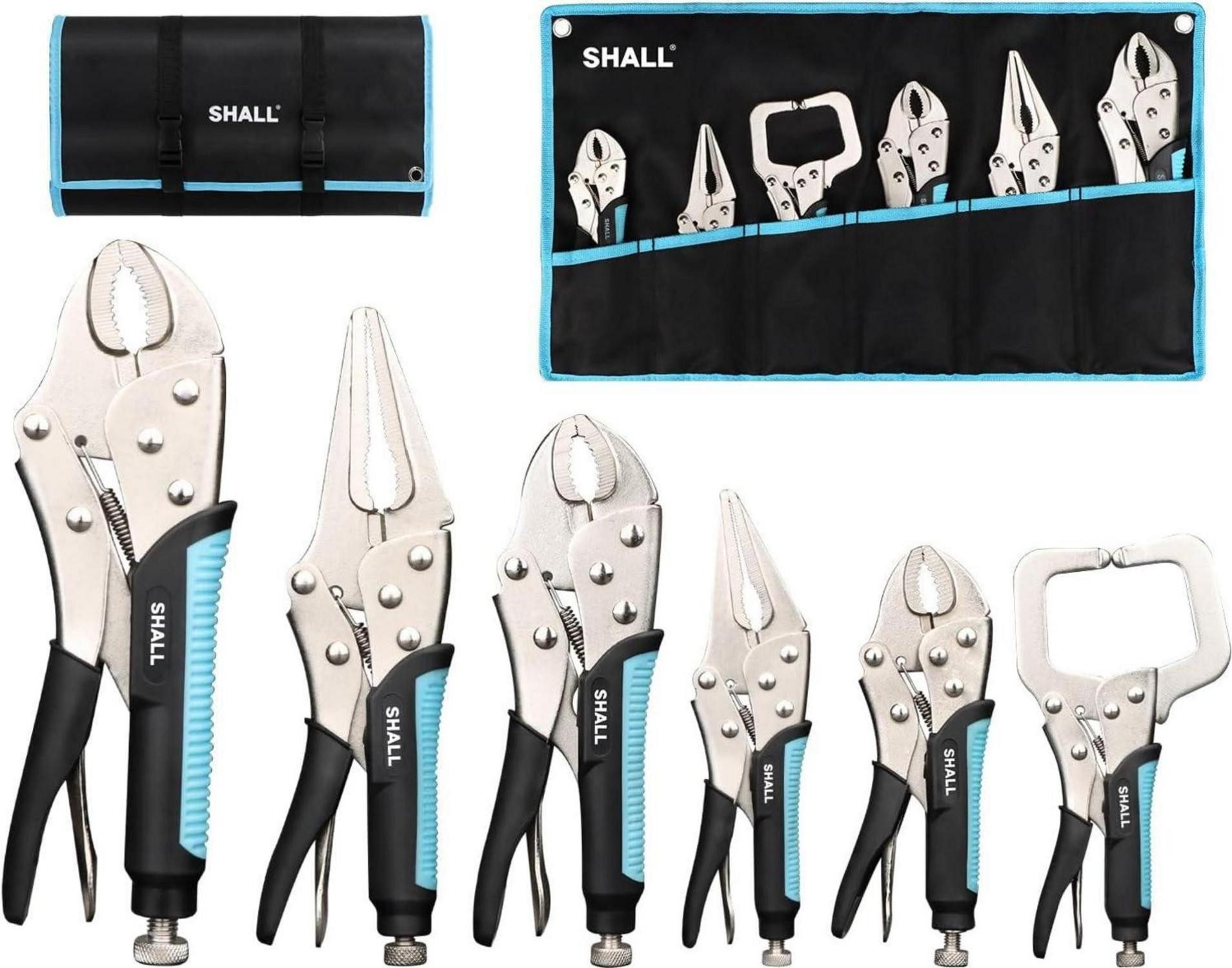 Multitool 6-teiliges Gripzangen-Set mit gebogenen