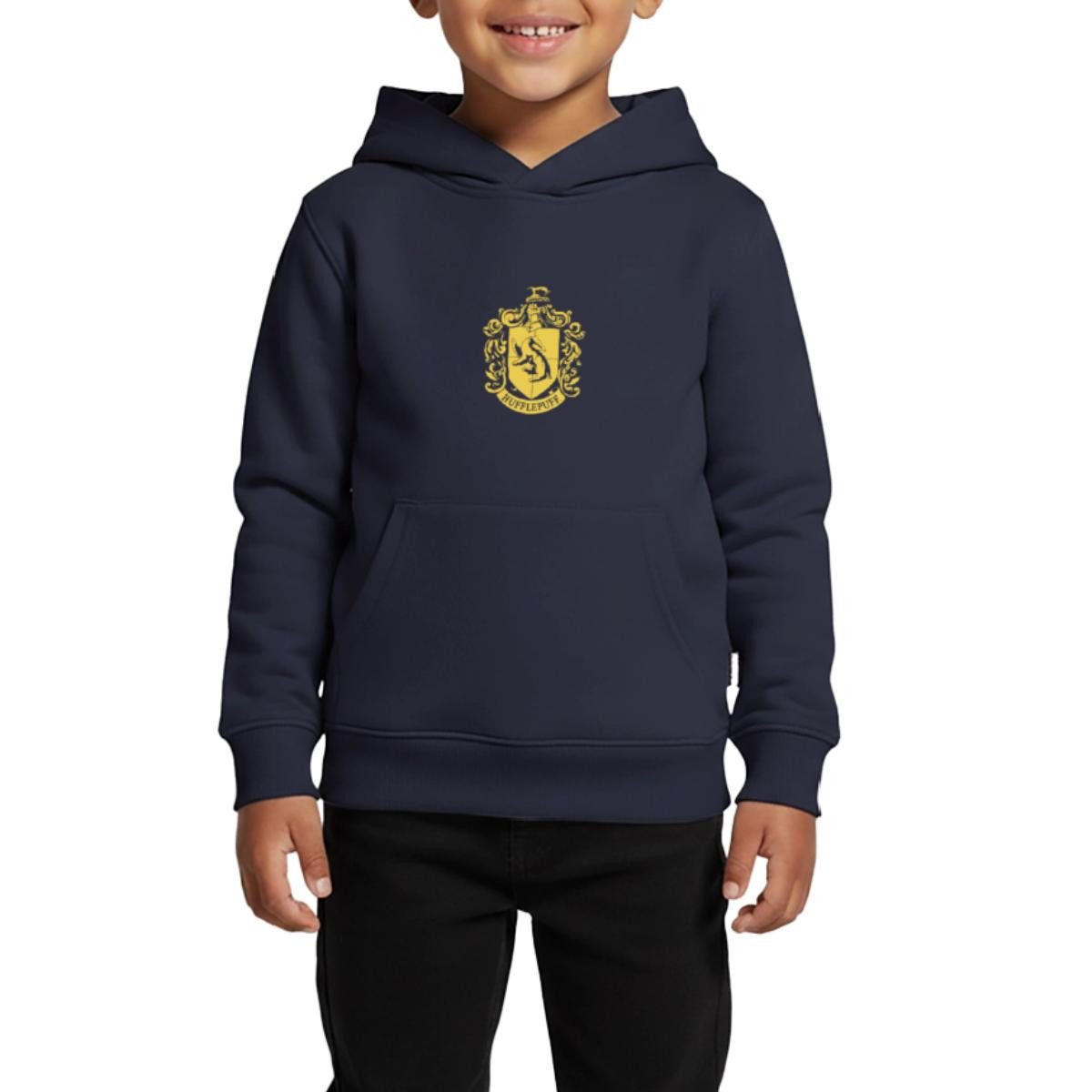 Hoodie Harry Potter Hufflepuff Wappen Kinder Premium Hoodie