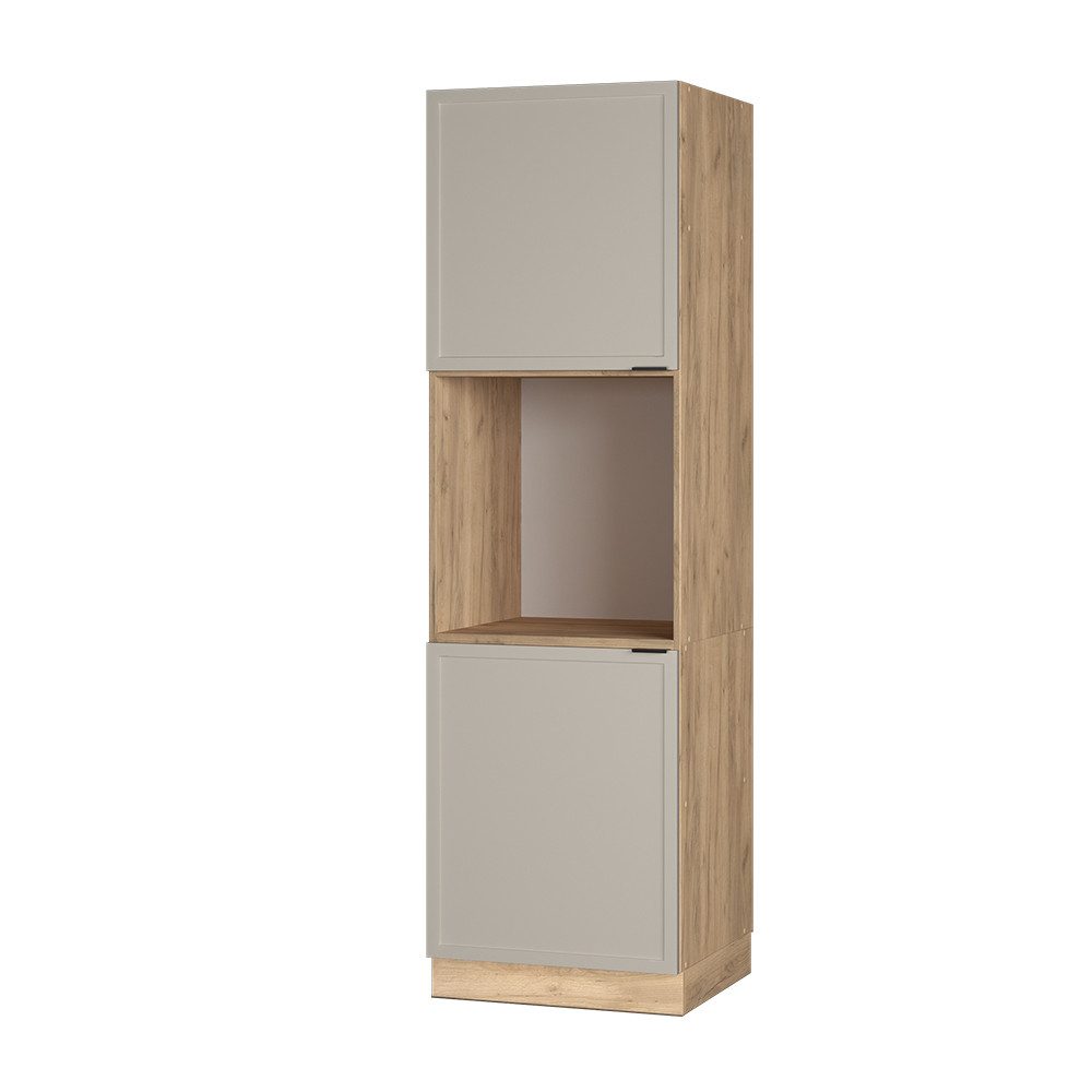 Vicco Herdumbauschrank Fame-Line, GrauBeige/Goldkraft Eiche, 60 günstig online kaufen