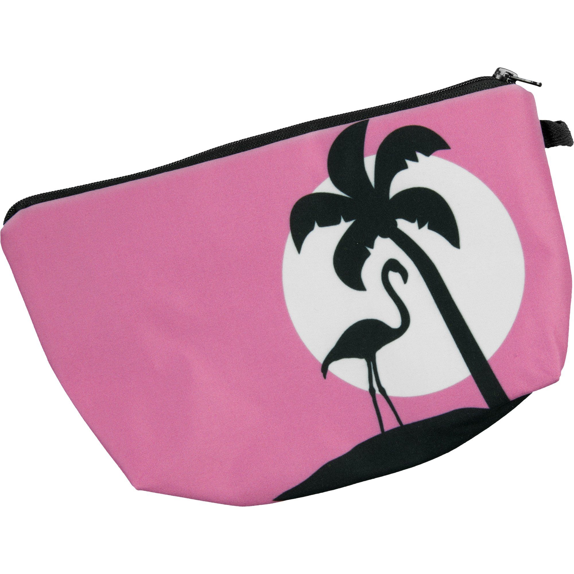 cosey Kosmetiktasche Make-up Tasche, Schminktasche und Kulturbeutel – Flamingo Design Flamingo Pink