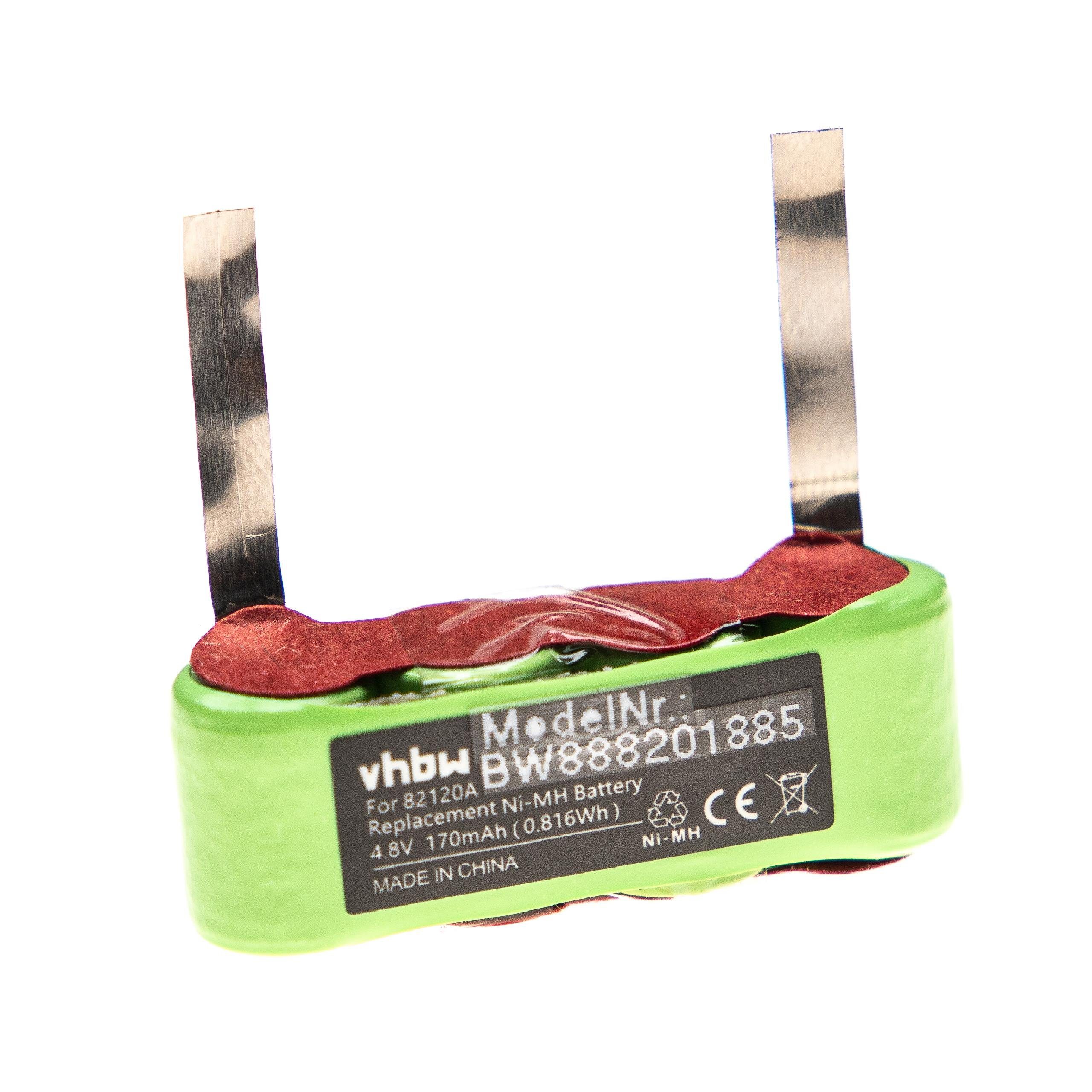 vhbw Akku passend für HP HP41, HP41CX, HP-41CV Taschenrechner (170 mAh, 4,8 Akku Akku NiMH 170 mAh (4,8 V, 1 St), Leistungsfähiger Austausch-Akku für Ihren Grafiktaschenrechner