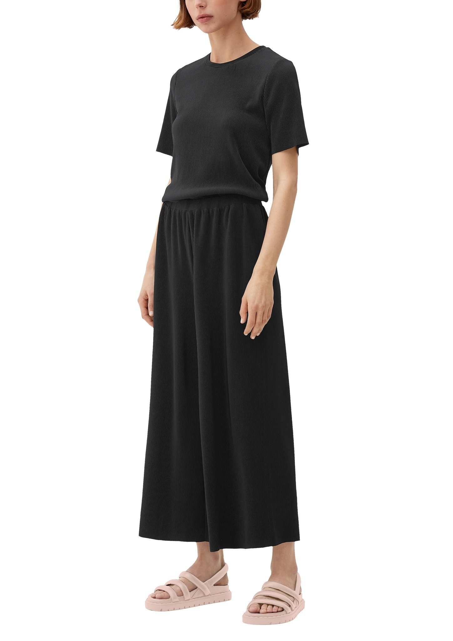 Plisséefalten mit Culotte s.Oliver Regular: Culotte 9999 GREY/BLACK