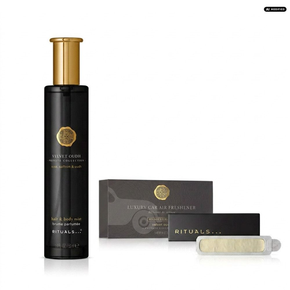 Rituals Gesichts- und Körperspray Rituals Velvet Oudh Hair Body Mist und Car Perfume Duo, Luxuriöses Velvet Oudh Duft Duo für Körper und Auto