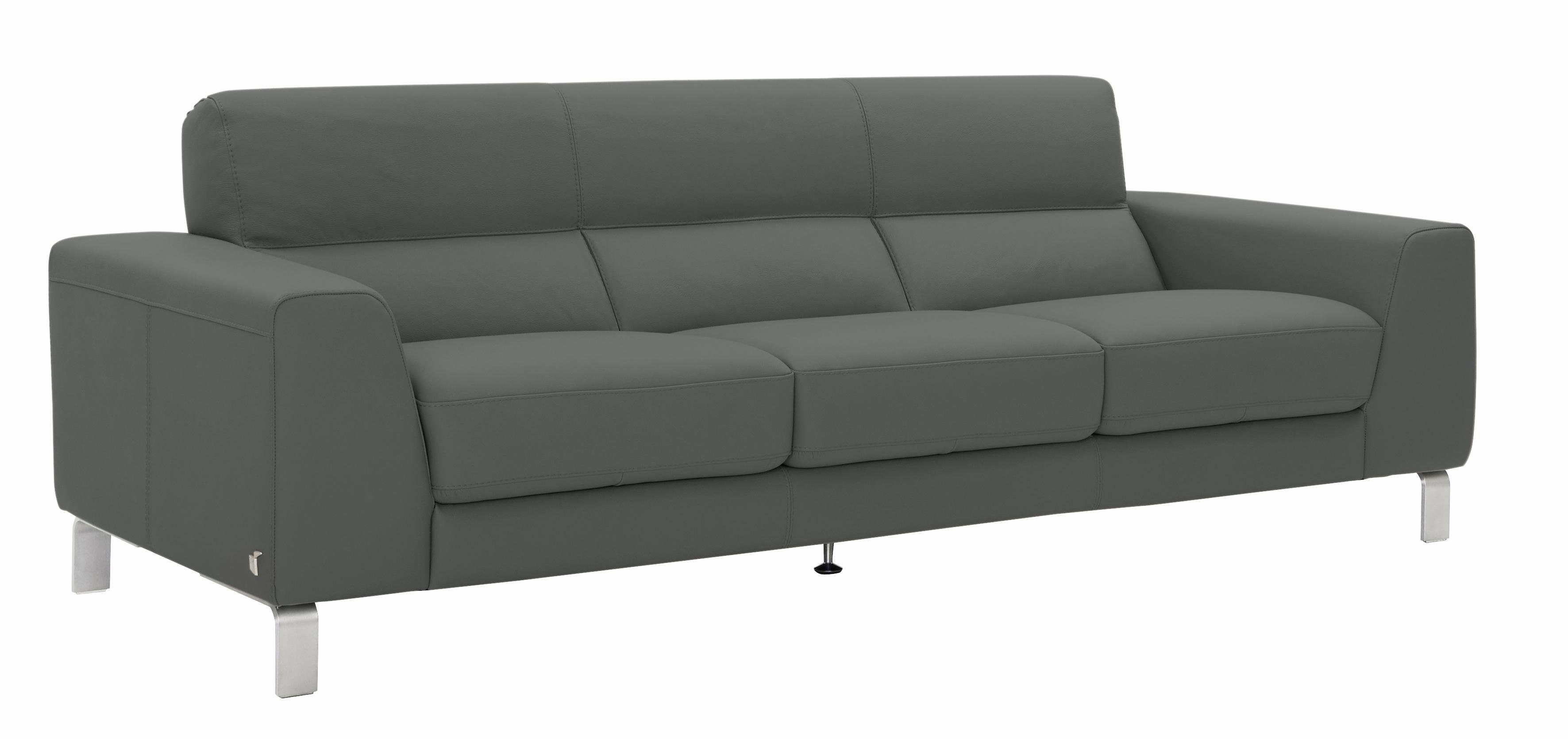 CALIA ITALIA 3-Sitzer Simon, toller Sitzkomfort, italienisches Designsofa, in zwei Lederqualitäten