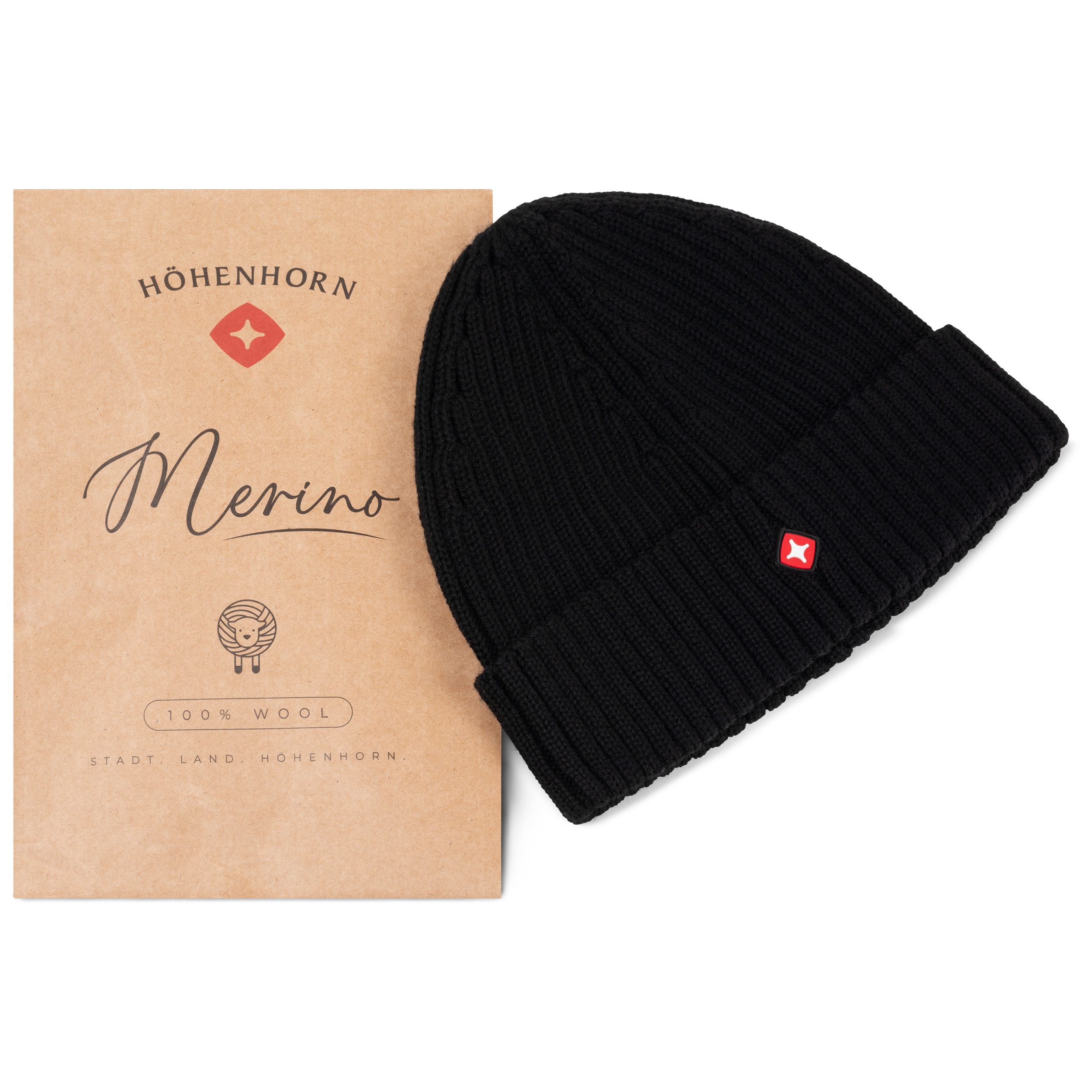 Höhenhorn Strickmütze Nordföhn Knitted Beanie Merinowolle günstig online kaufen