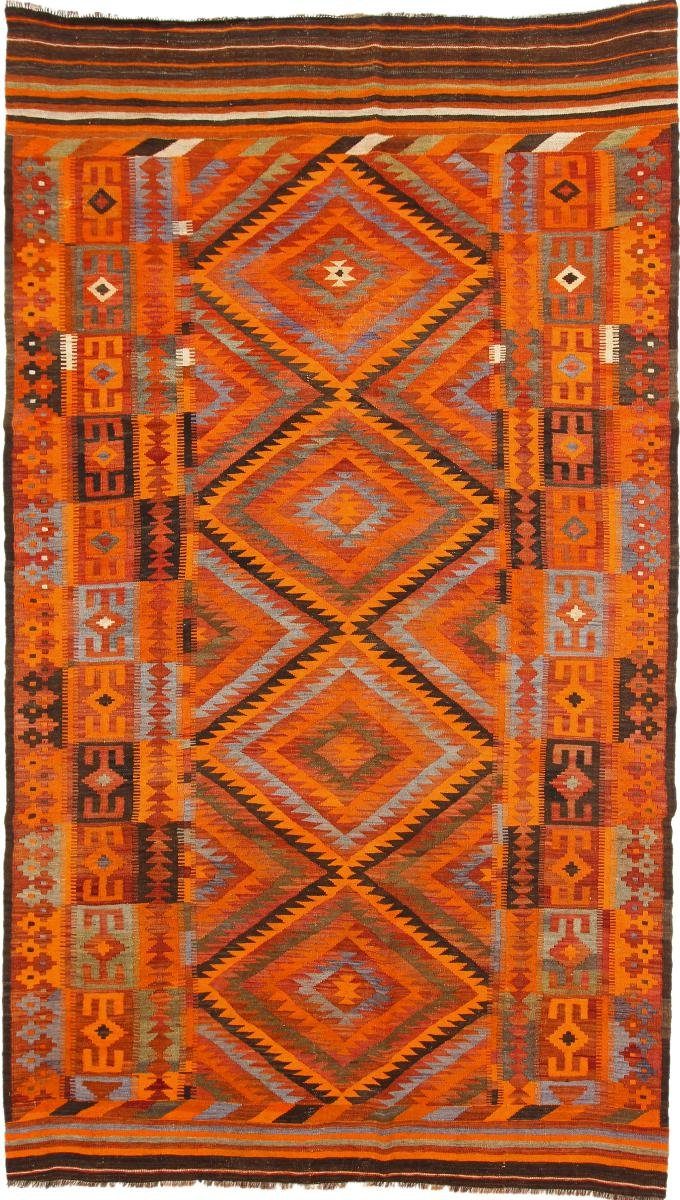 Orientteppich Kelim Afghan Antik Höhe: Nain 3 rechteckig, Handgewebter 200x350 Trading, mm Orientteppich