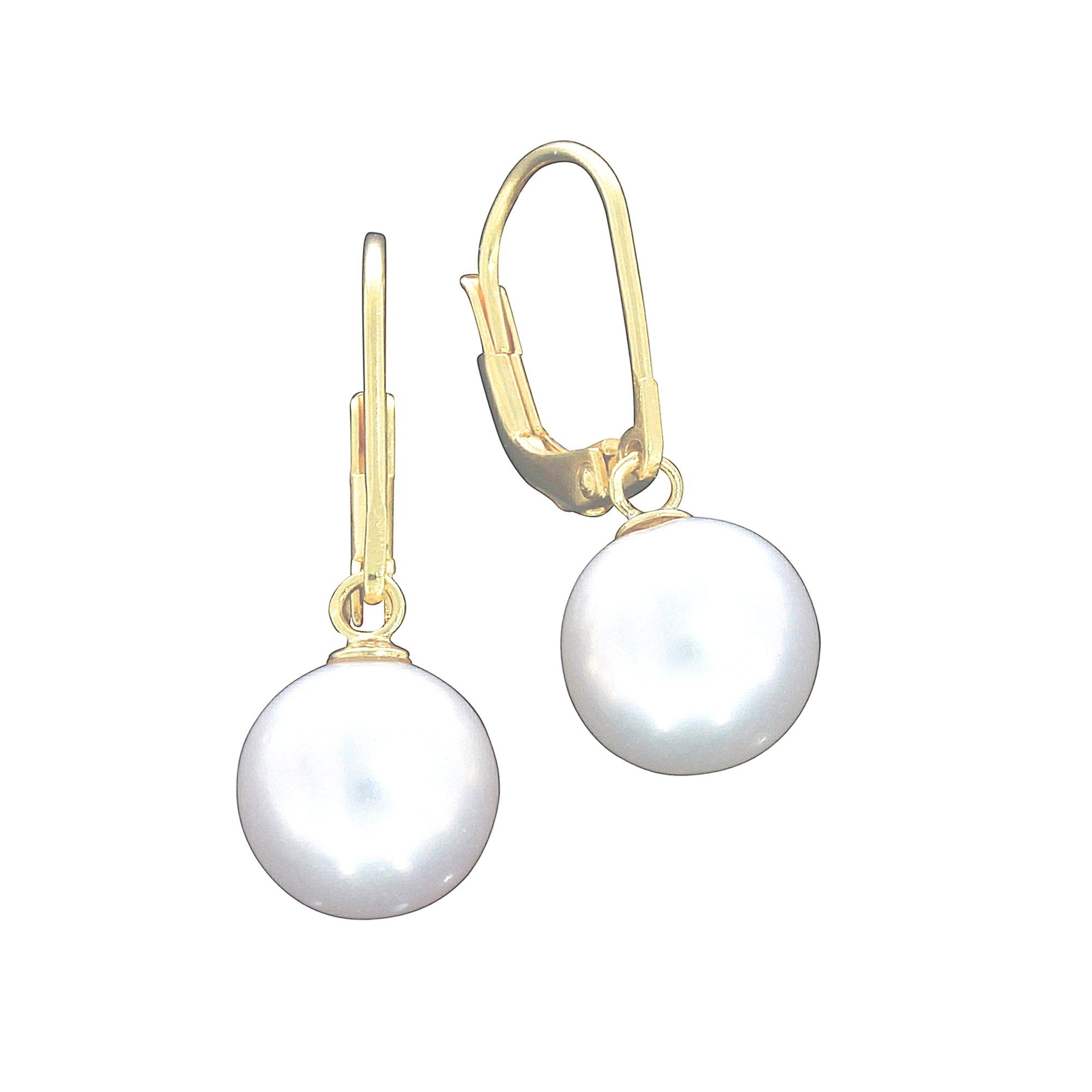 Vivance Paar Ohrhänger 925 Silber vergoldet mit Süßwasserzuchtperlen günstig online kaufen