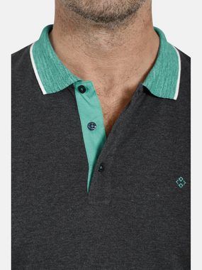 Charles Colby Poloshirt EARL CINNAK Kragen mit schmalen Streifen