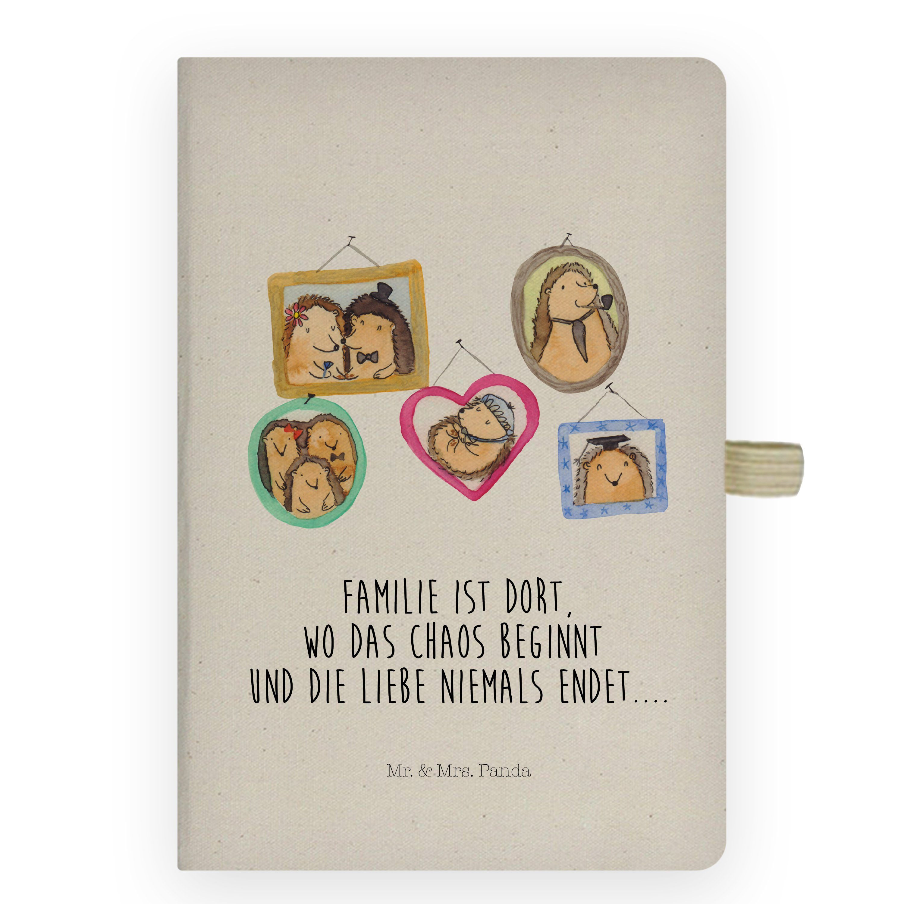 Mr. & Mrs. Panda Notizbuch Igel Familie - Transparent - Geschenk, Notizen, Tagebuch, Liebe, Schw Mr. & Mrs. Panda