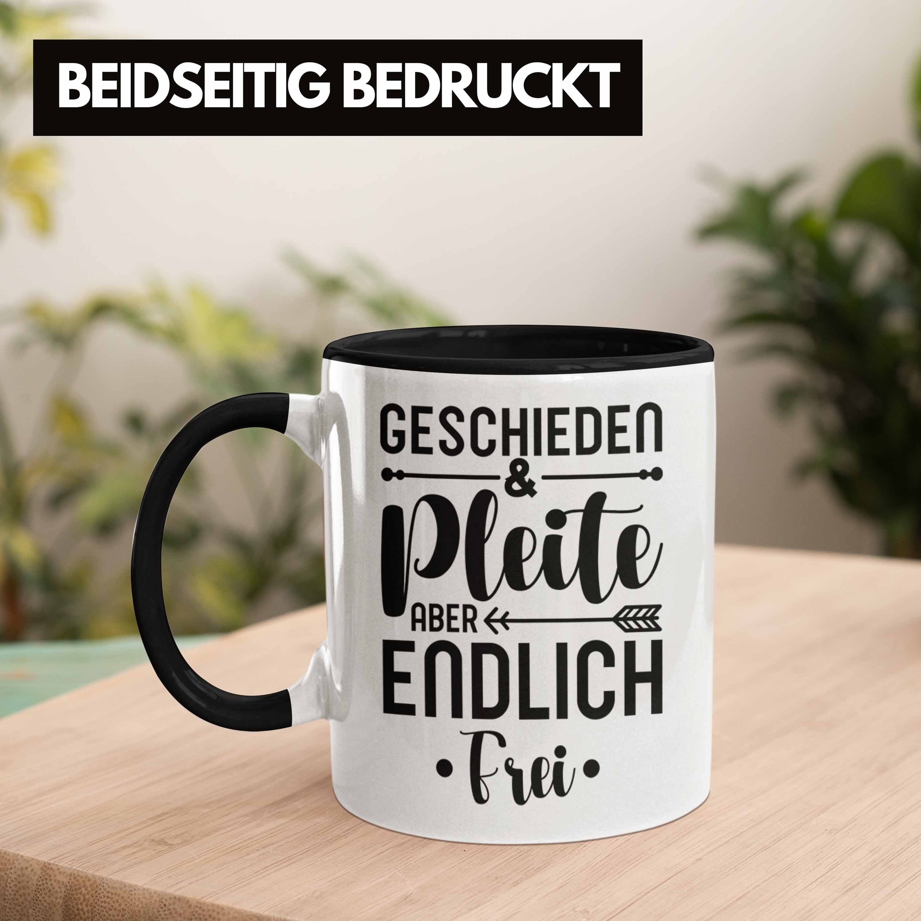 Schwarz Frei Aber Tasse Endlich Tasse Trendation Lustig Und Pleite Geschieden Trendation Scheidung Geschenkidee -