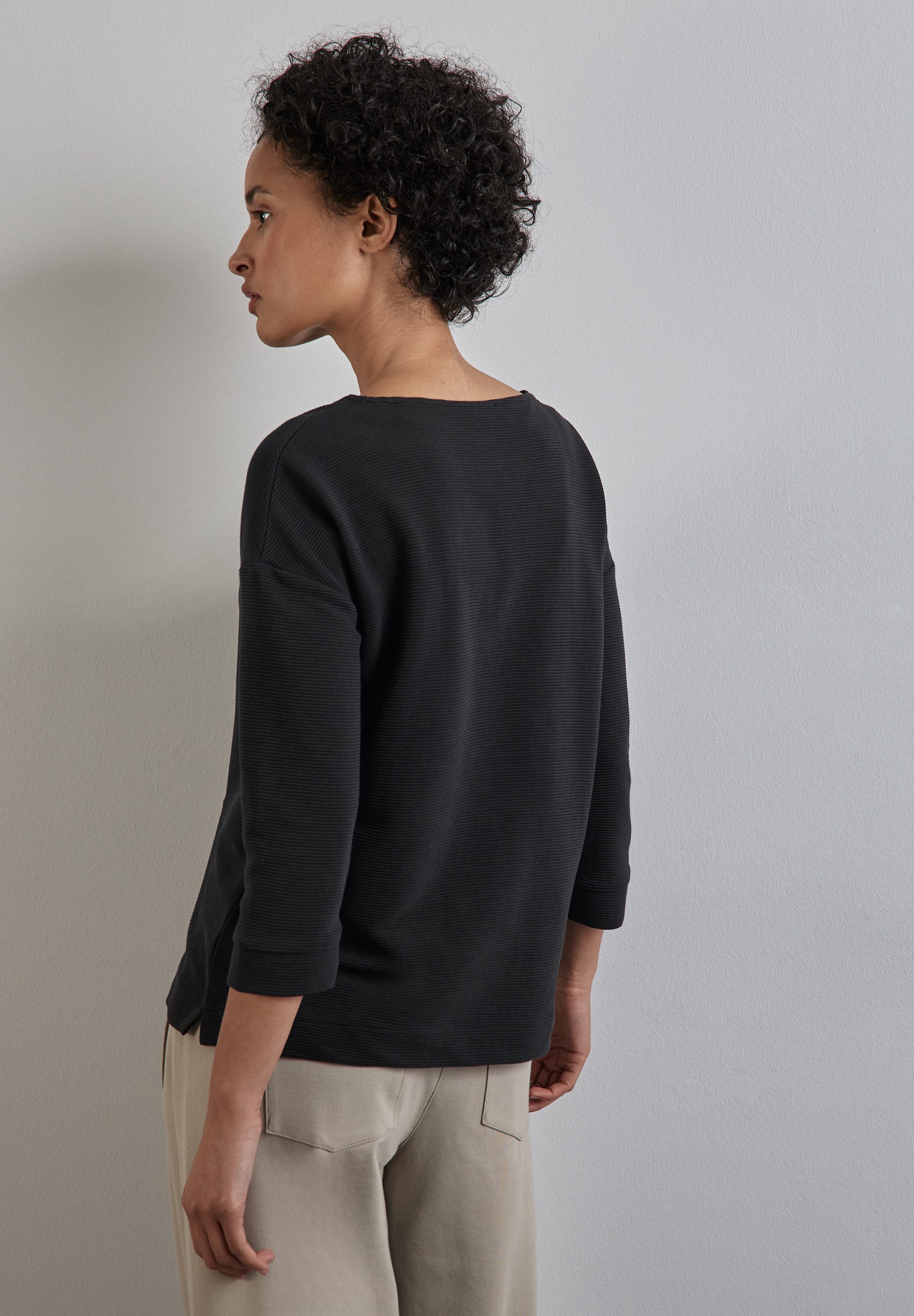 STREET ONE 3/4-Arm-Shirt in Struktur-Optik günstig online kaufen