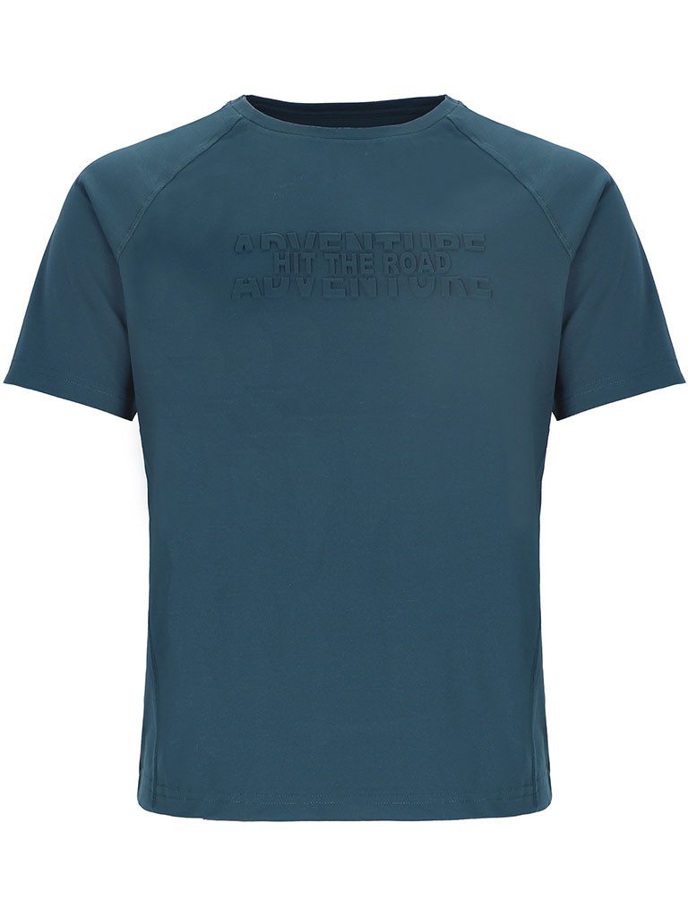 Baumfuchs T-Shirt 11217 Herren Funktions-T-Shirt mit Brustprint - Kurzarm-Shirt mit UV-Schutz
