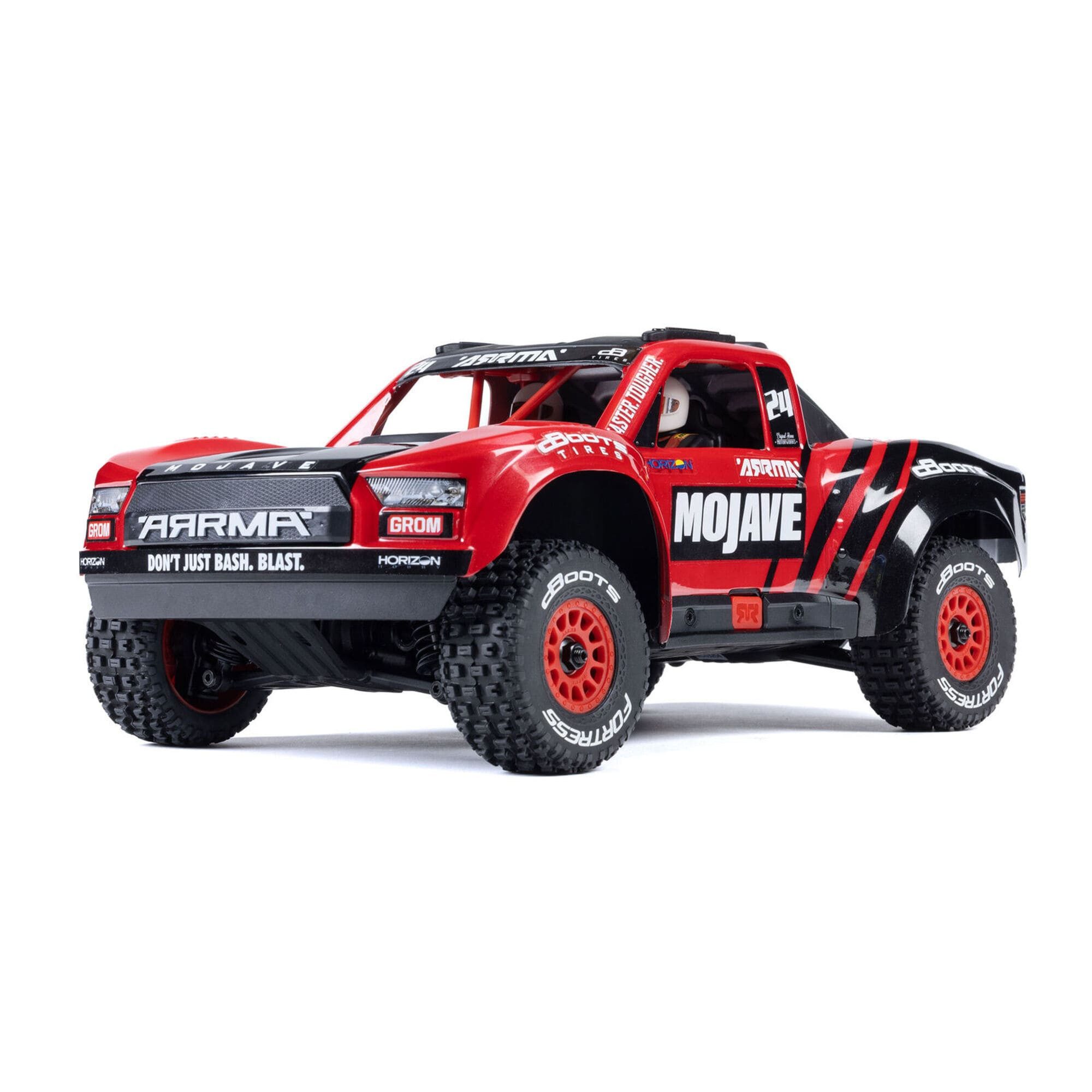 RC-Buggy Arrma RC Mojave Truck Grom Mega 380 4X4 RTR 1:18 mit Akku, Lader Rot
