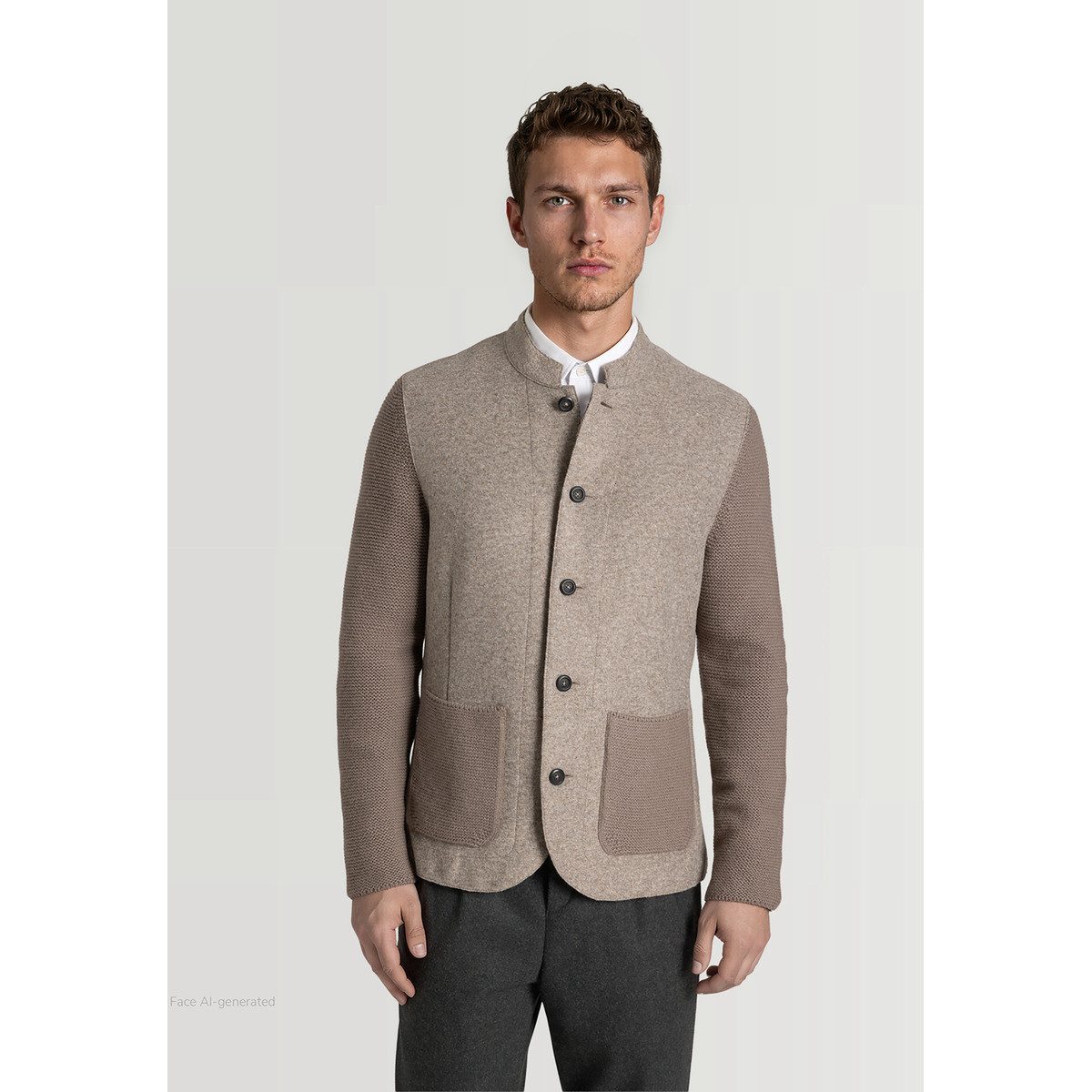 MAERZ Muenchen Strickjacke Maerz Muenchen 542801 Strickjacke Herren Bekleidung – Bild 4 von 5