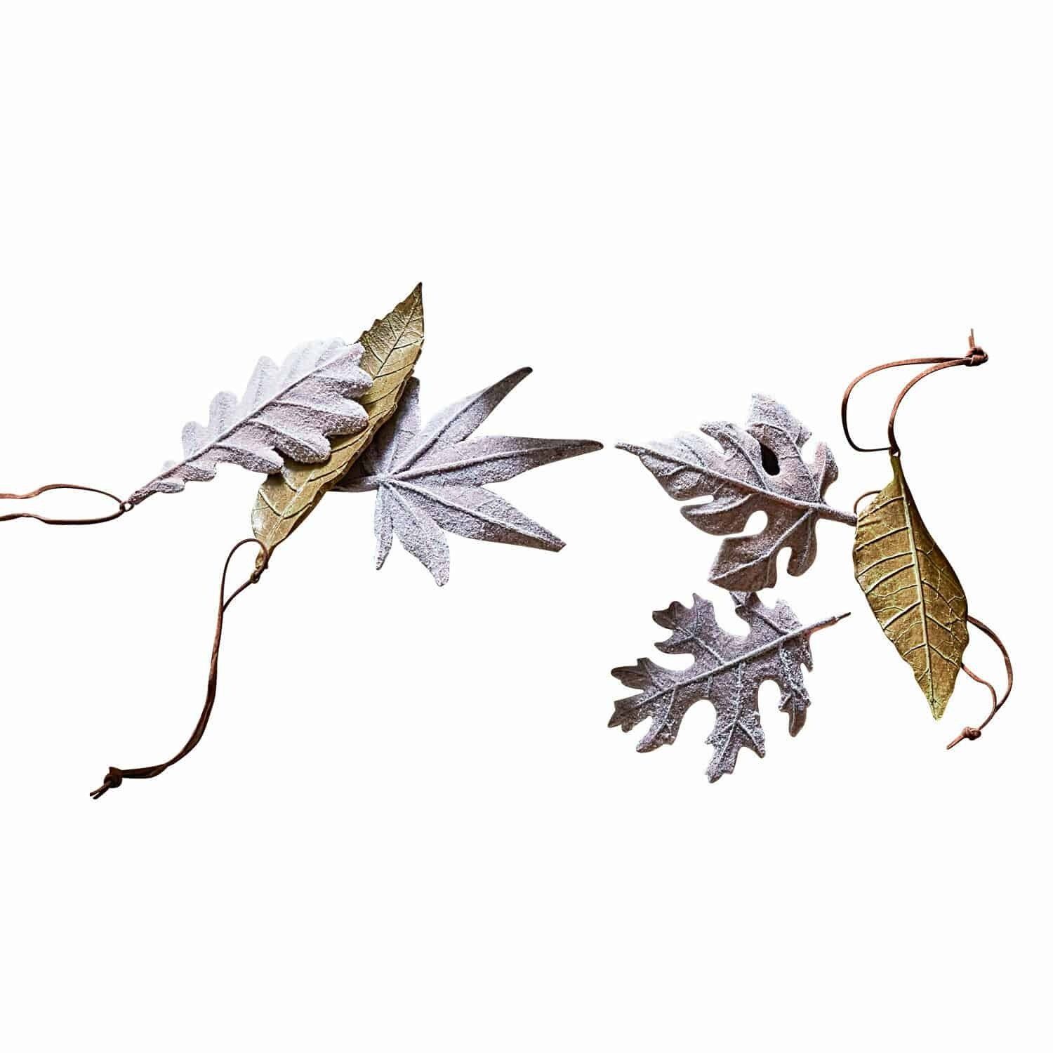 Mirabeau Dekoobjekt Blatt 6er Set Merel braun